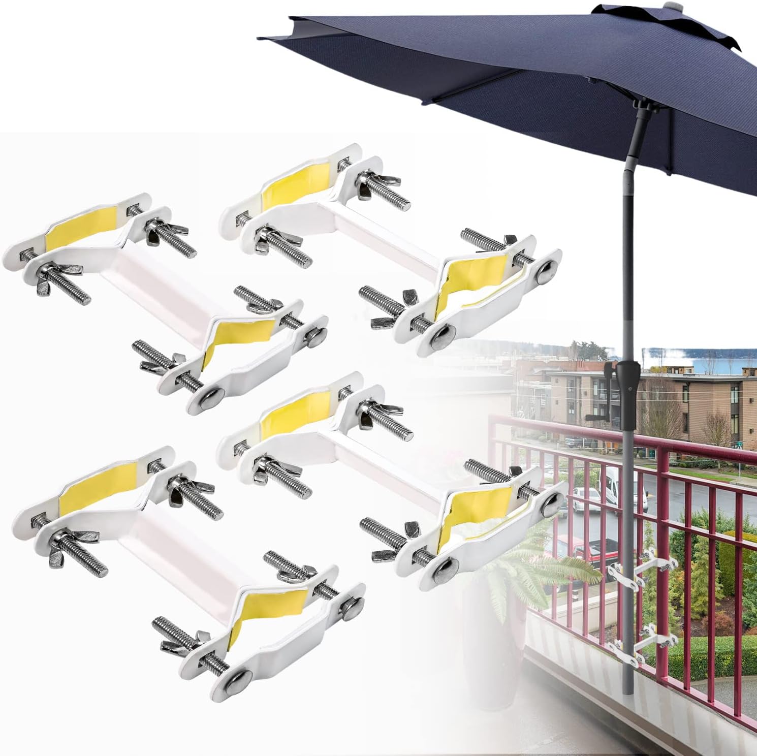 Vinazone Patio Umbrella Holder, Heavy Duty Deck Umbrella