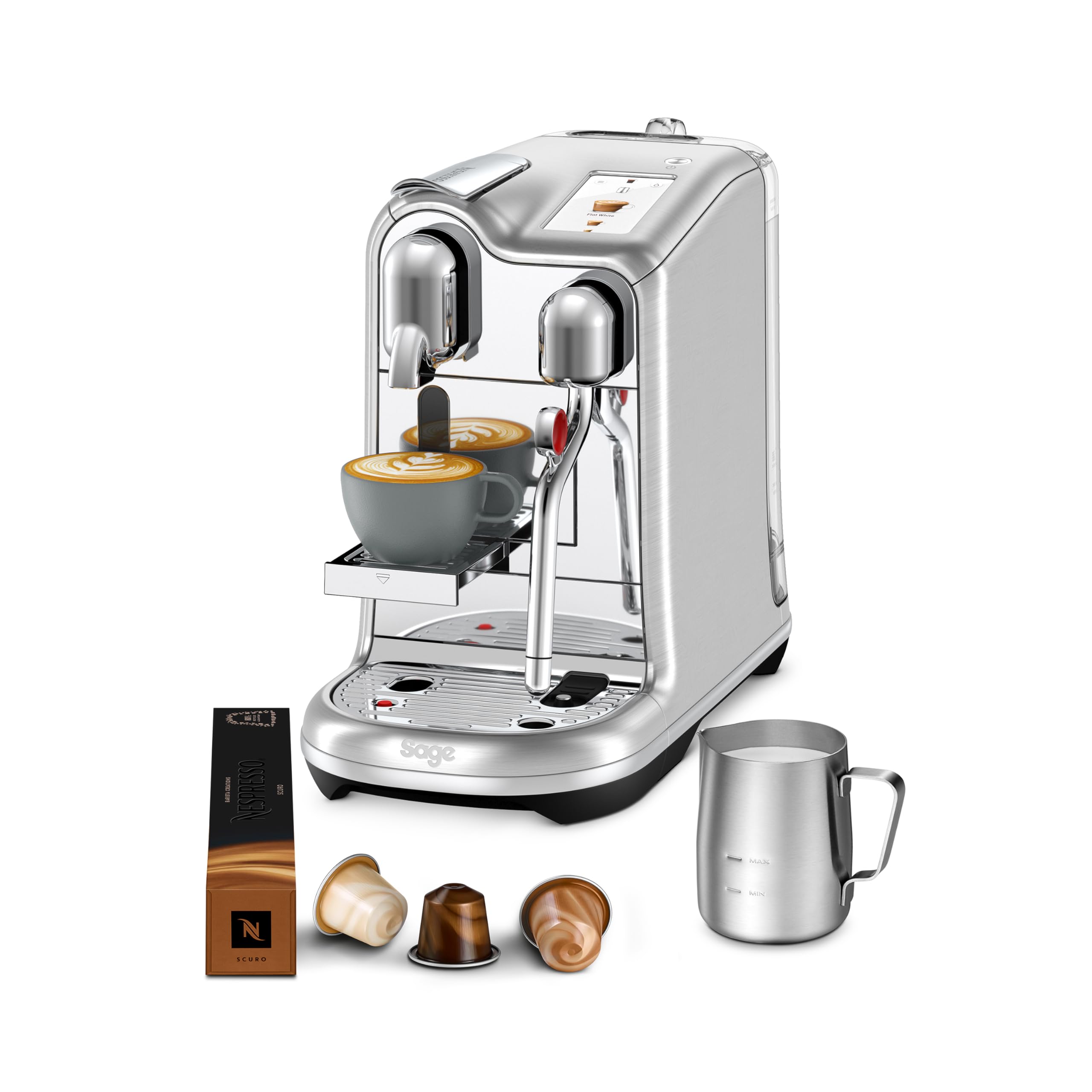 Nespresso Creatista Pro Kaffeemaschine von Sage, Edelstahl