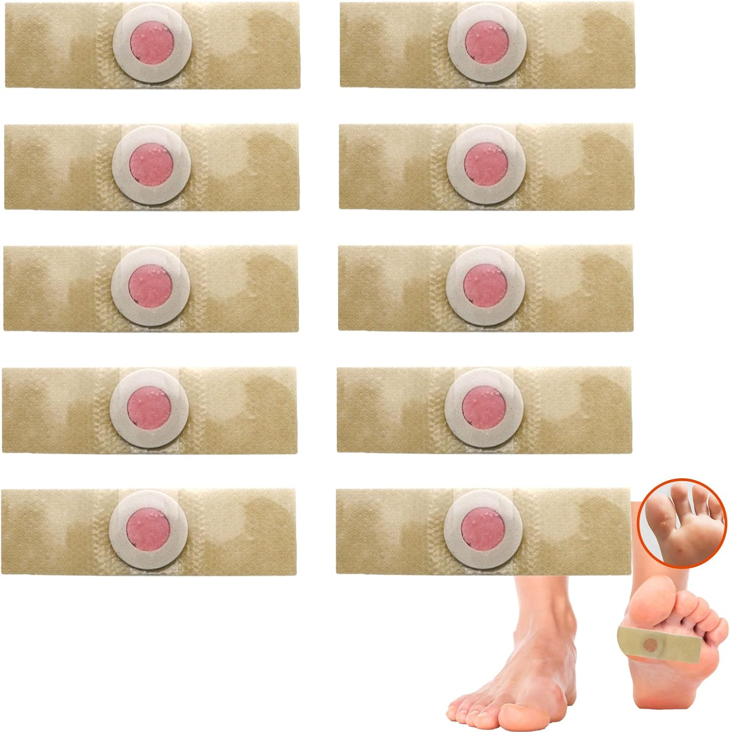 Corn Remover Pads Plasters,10 Pcs Corn Removal Wart Remover Plasters