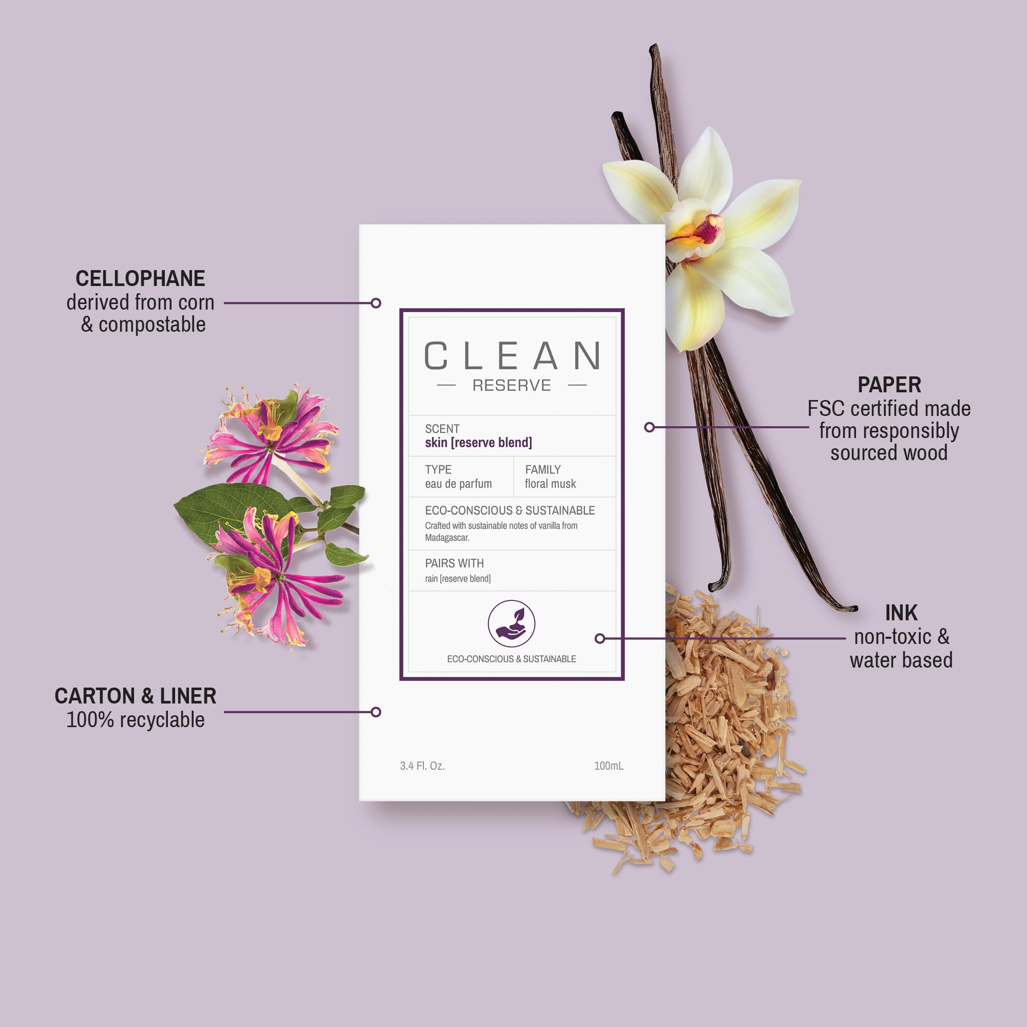 CLEAN Reserve Blend Skin Unisex Eau de Parfum, 50 ml