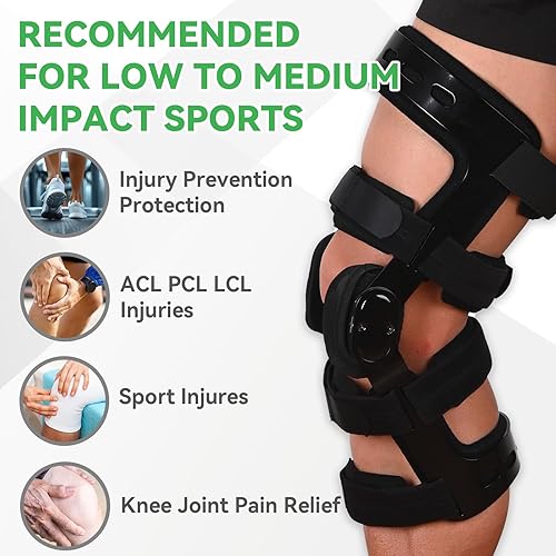 Miniatura 2 de Orthomen Rodillera funcional del ACL para lesiones deportivas del ligamento del menisco MCL PCL, alivio del dolor articular de la rodilla con
