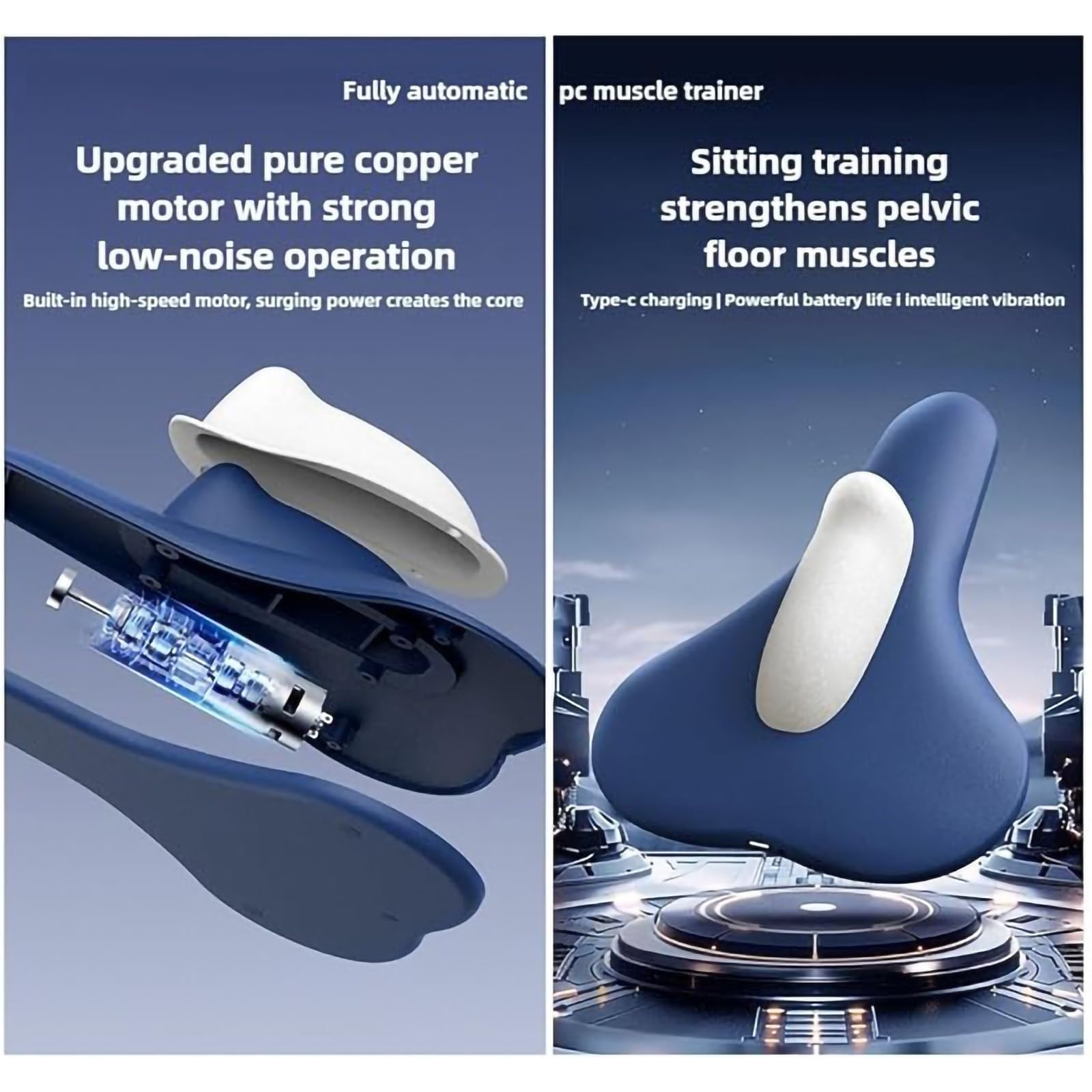 Rinforzante for il pavimento pelvico con modalità tradizionali, trasportabile e portatile for l'esercizio fisico quotidiano(Blue,1pcs)