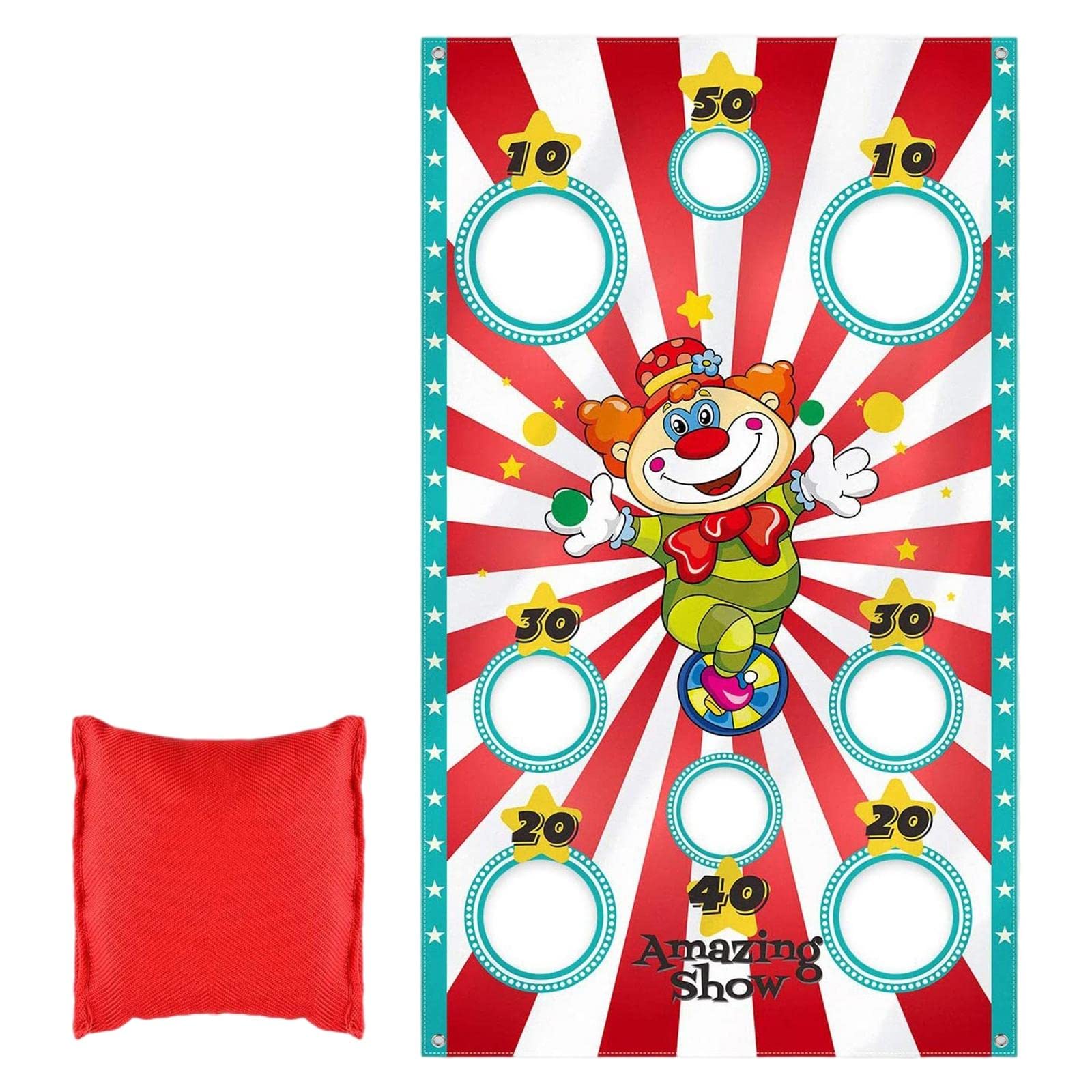 Bnf® Sandbags Throwing Game Clown Flag Party Decor New Year 2022 Game Toys & Hobbies | Outdoor Toys & Structures | Games-image-45