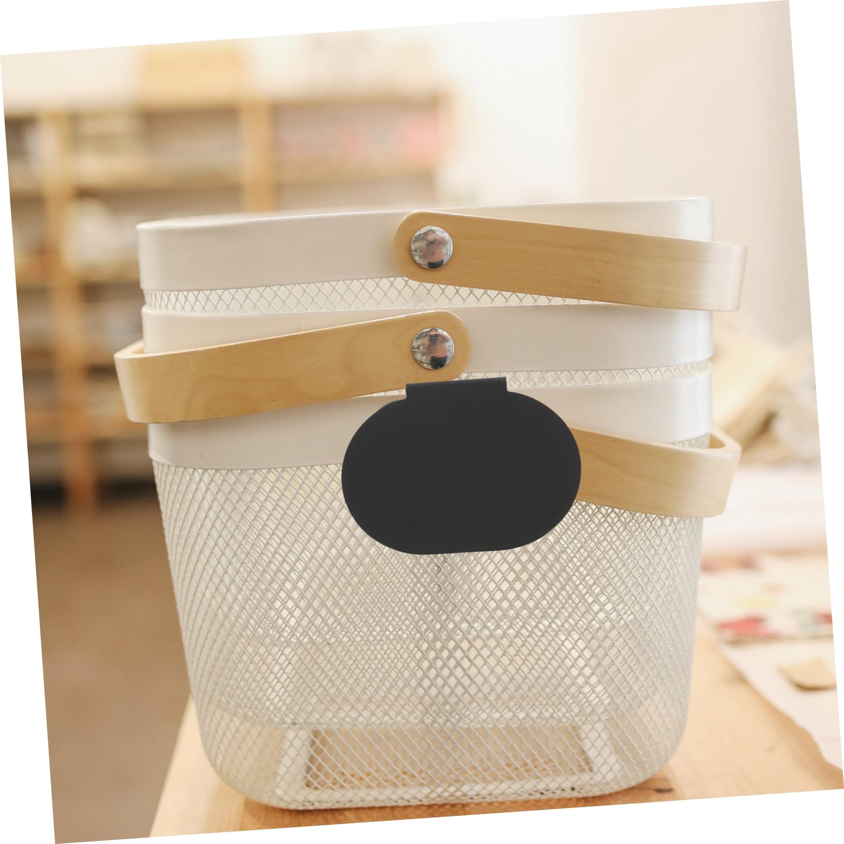 Mobestech 5 Sätze Clip Etiketten Für Lagerbehälter Wiederbeschreibbare Tafelschildhalter Für Küche Bad Büro Und Zur Kennzeichnung Von Aufbewahrungsboxen 10 Stück * 5
