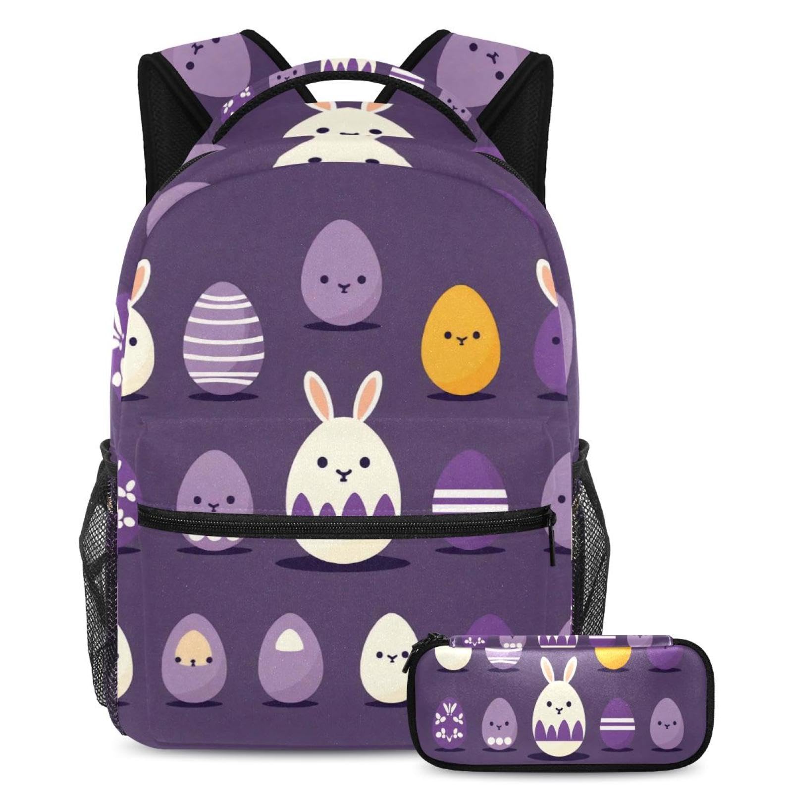 Ensemble de 2 sacs d'école tendance violet pour soulager le dos des élèves