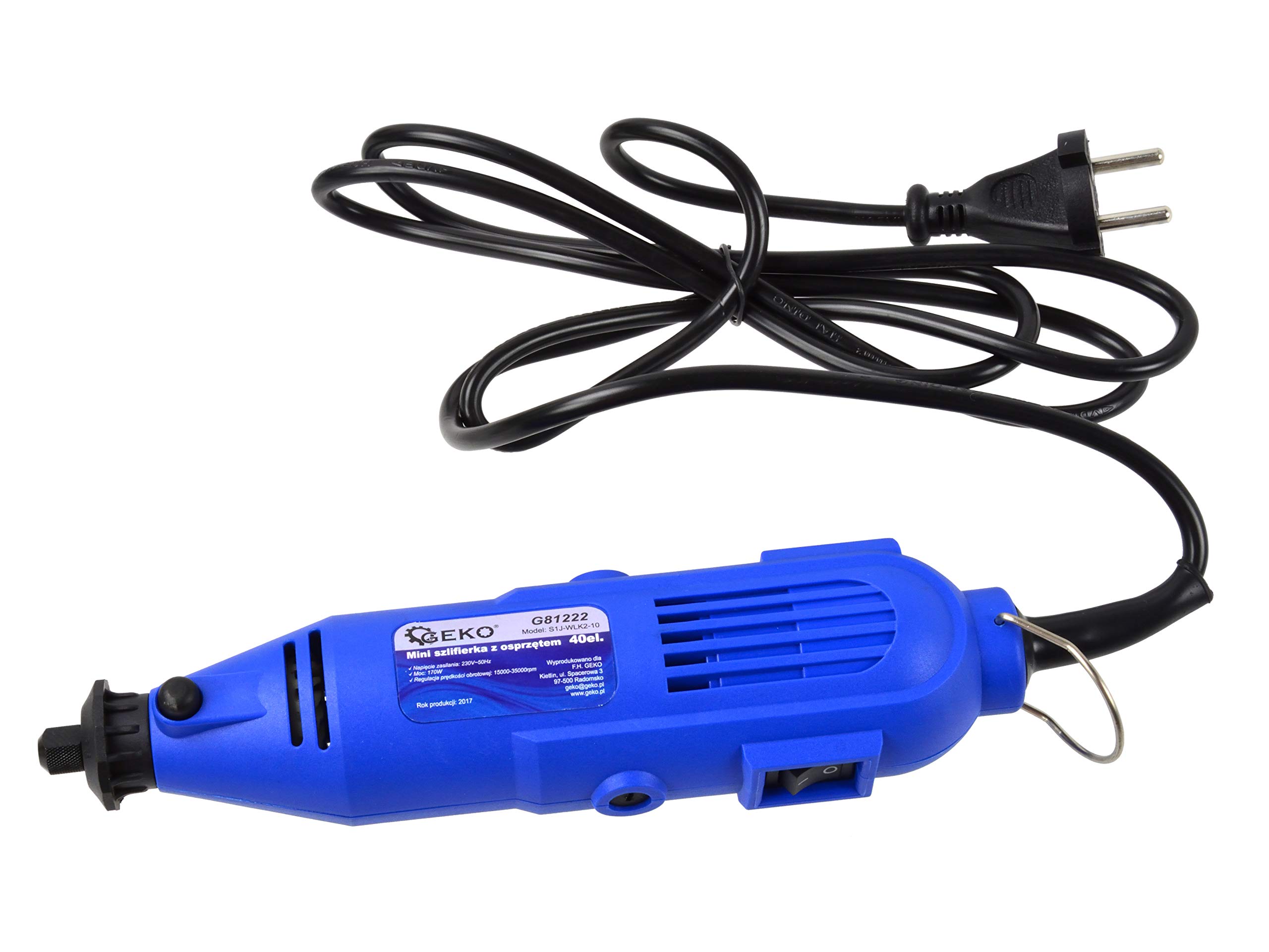 BSD Herramienta Multifunción, Mini Amoladora Eléctrica, Herramienta Rotativa con Accesorios - 40 piezas - 170W, 1000-35000 RPM