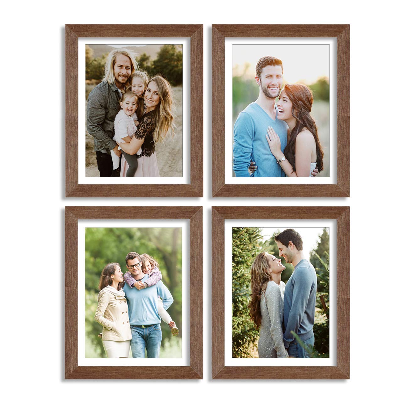Art Street Set of 4 Individual Couple Photo Frame/Wall Hanging for Home Décor - Brown (B06Y5TGWJJ) Amazon Price History, Amazon Price Tracker