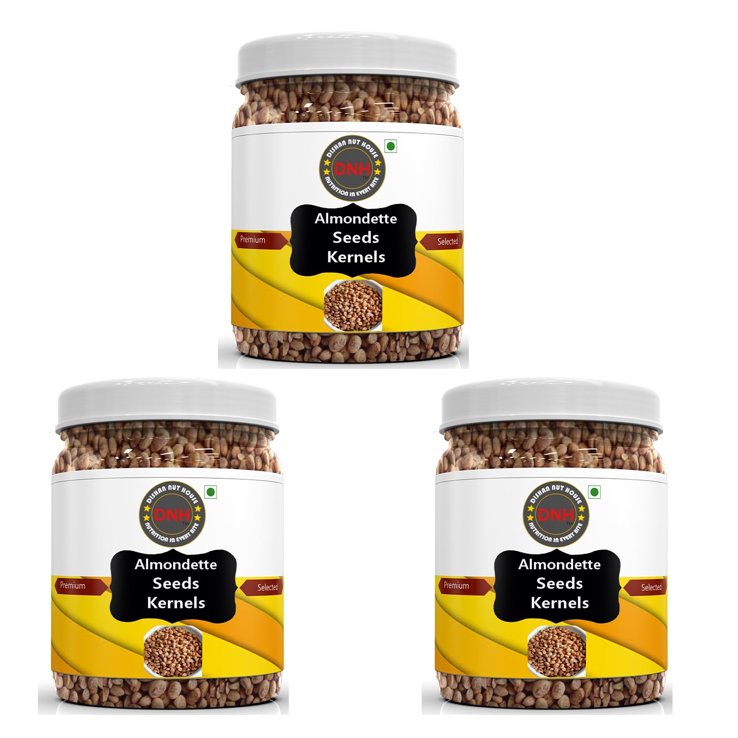 DISHAN NUT HOUSE Almondette Seeds Kernels | Buchanania lanzan | Chironji/Charoli Dry Fruits - Sourced From Organic Farmers (Pack of 3)