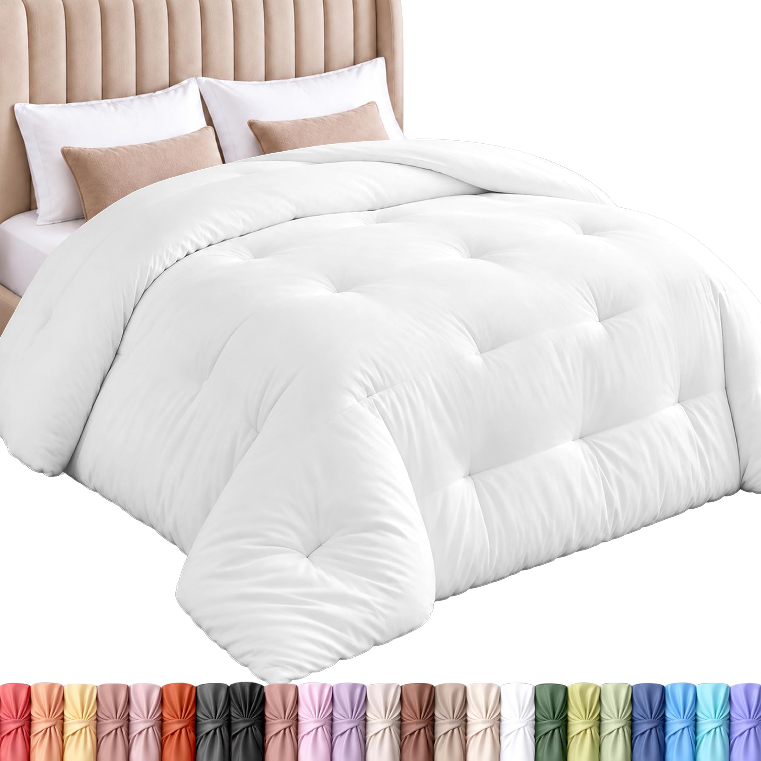Utopia Bedding Full Size Duvet Insert, White, Comforter, 82 x 86 Inches