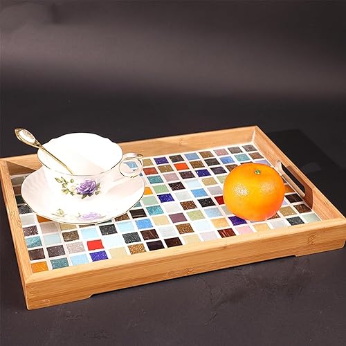 Miniatura 6 de Azulejos de mosaico de cuarzo de 1.1 libras, piezas de mosaico multicolor de 34 pulgadas, piedras para hacer mosaicos de bricolaje, manualidades,