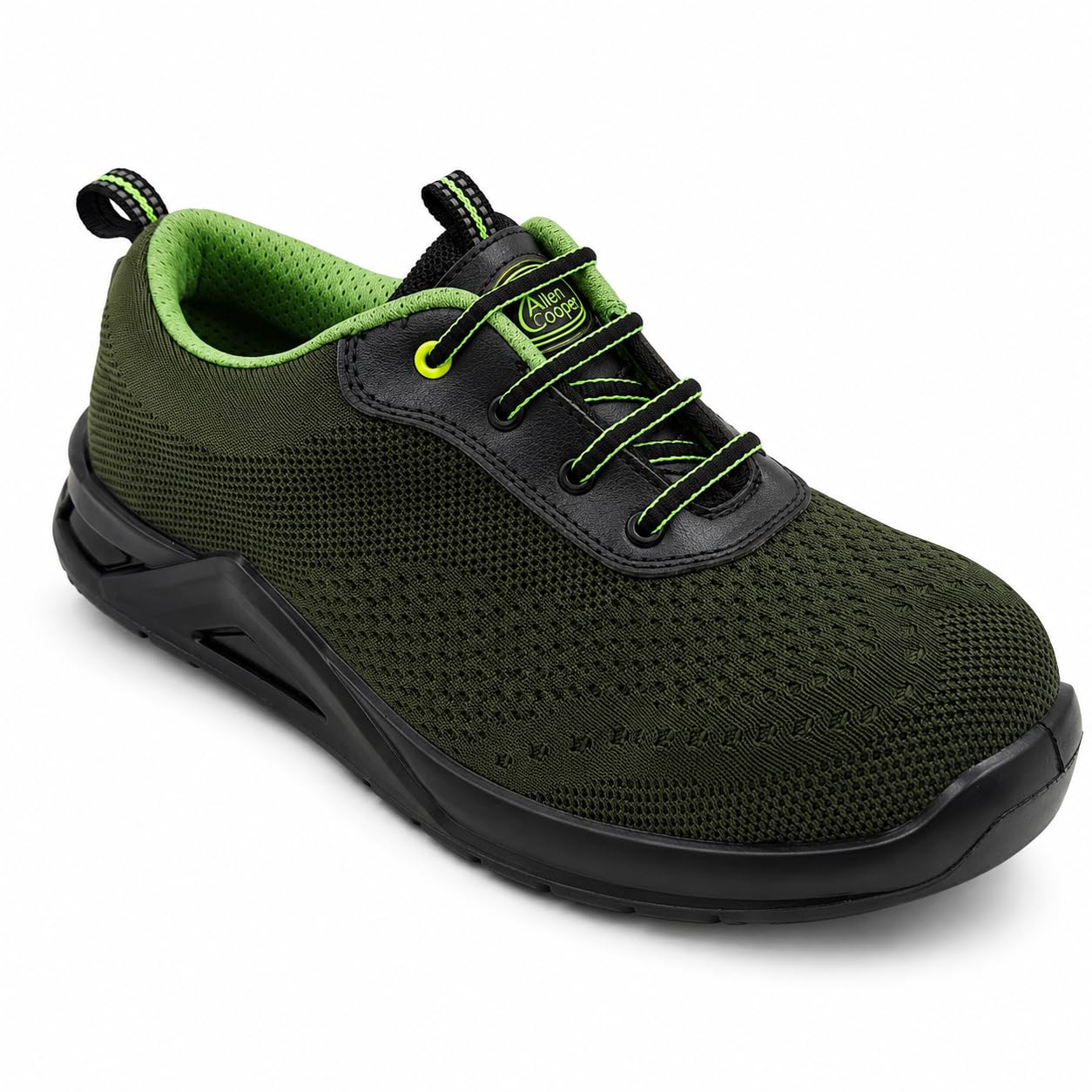 Allen Cooper Safety Shoe ACF 1733 | Lightweight Knitted Fabric Upper, 200J Steel Toe Cap, Double Density PU Sole, Sporty Sneaker | Size 10 UK/INDIA-image-36