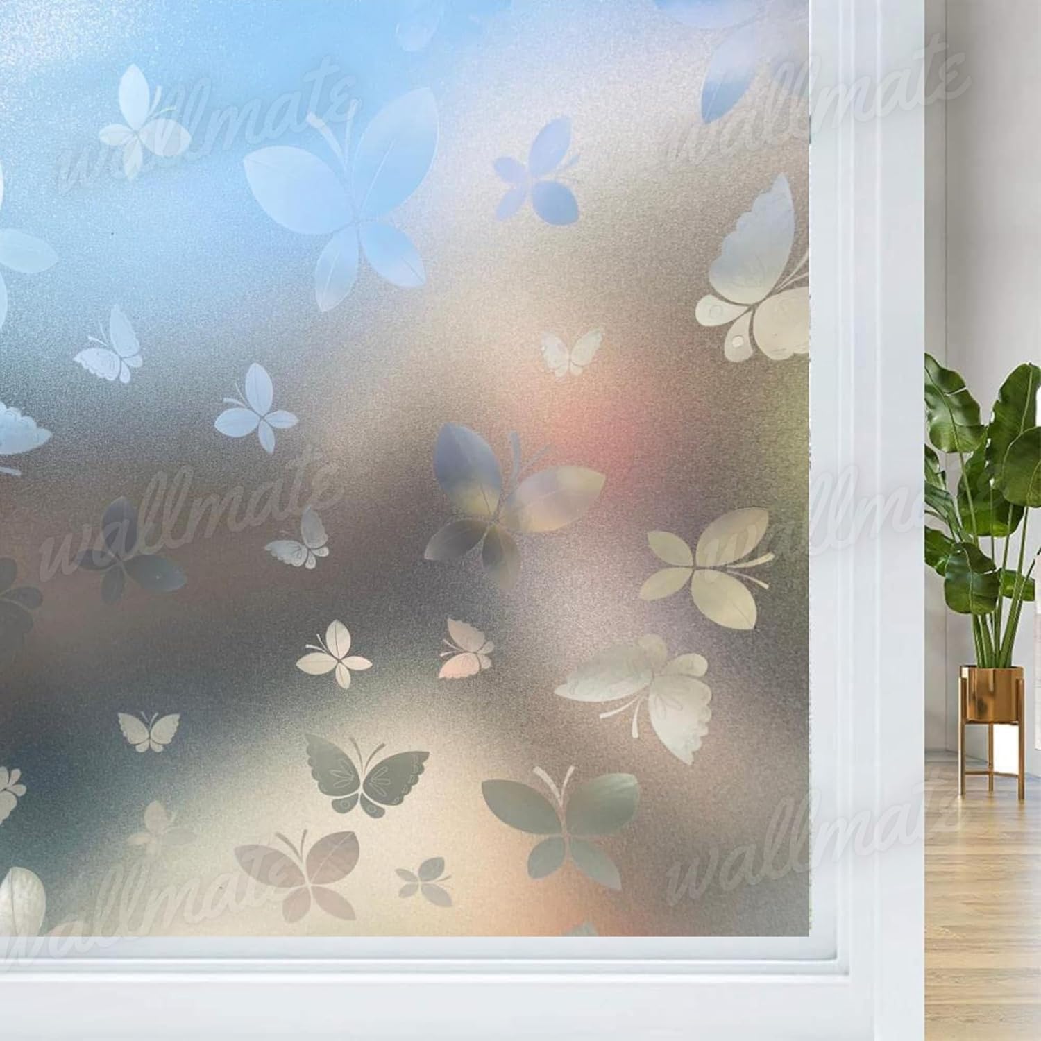WALLMATE Vinyl Frosted Window Self Adhesive Privacy Glass Film for Office Glass Door Bathroom for Privacy (2 Feet by 3 Feet, Frosted) — Amazon image 24