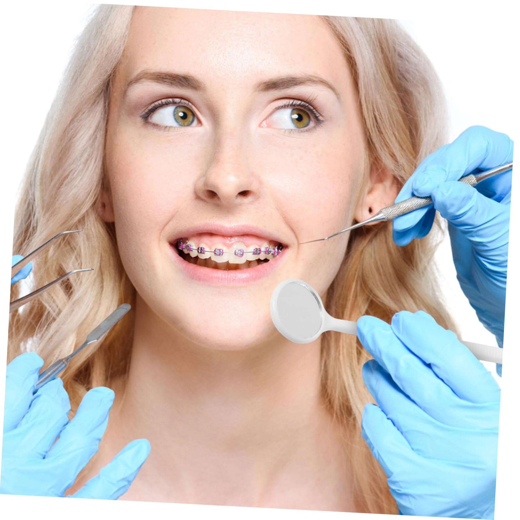 ABOOFAN 3 Set Riflettore A Specchio Intraorale Con Kit A Forma Di Strumento Morbido Per Denti Adulti Riflettore Intraorale Specchietti Monouso Specchietti Di Ispezione 20 pezzi*3