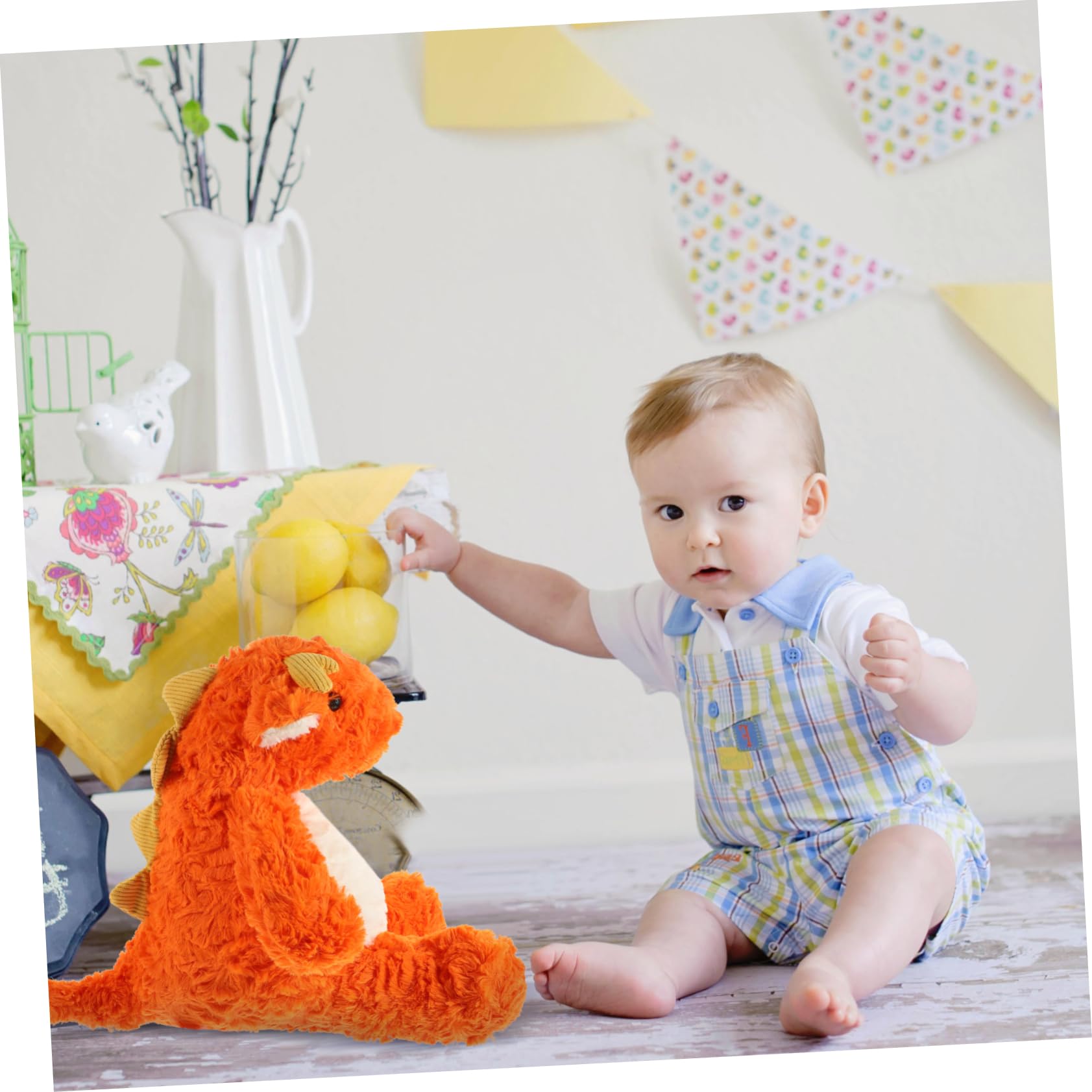 Toddmomy Muñeca Relajante de Dinosaurio Peluche Dinosaurio Adorable Cojín para Juguete Infantil