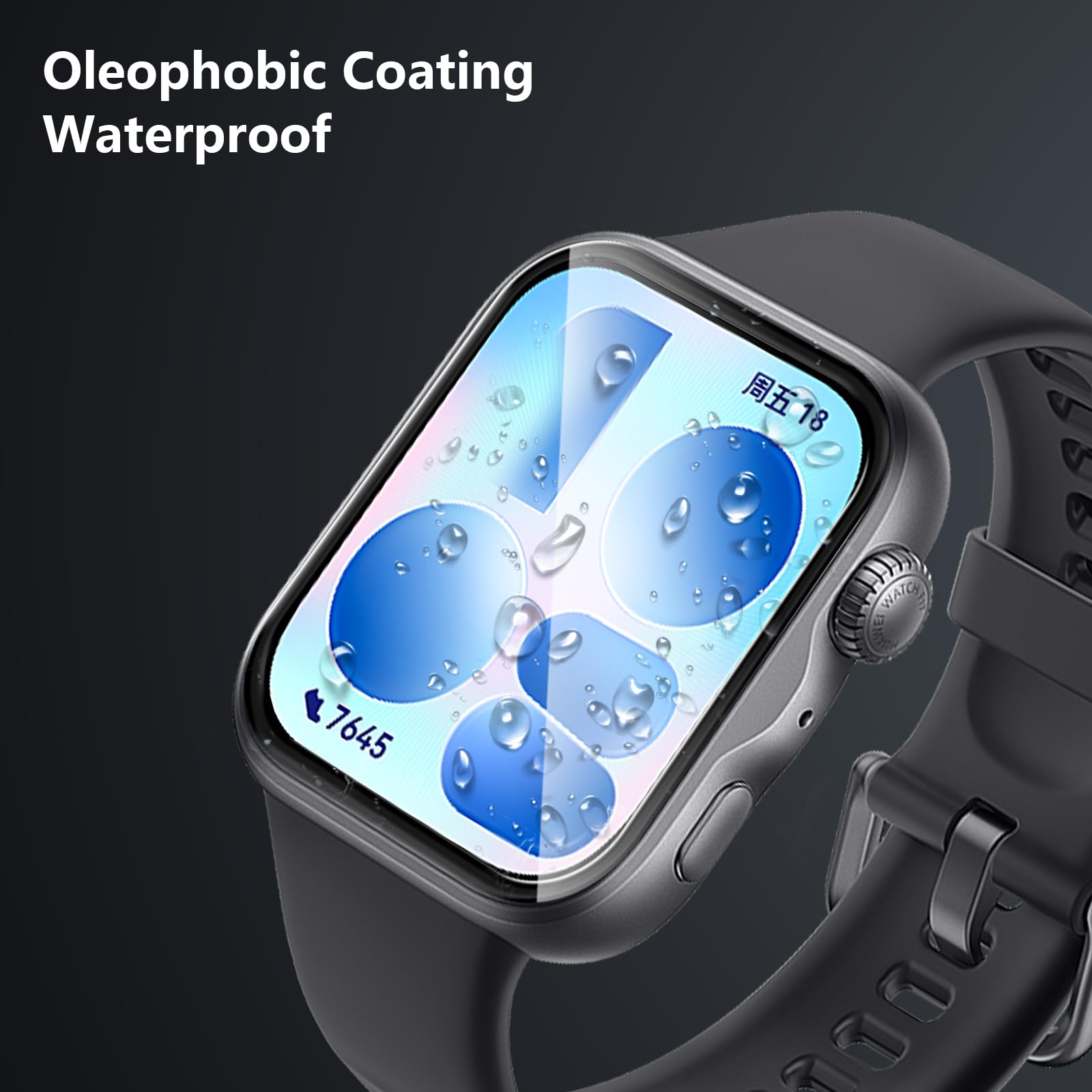 Osłona na wyświetlacz do Huawei Watch Fit 5, 4 sztuki przezroczysta ochronna, antyrysunkowa elastyczna folia, miękka przezroczysta HD TPU bez bąbelków