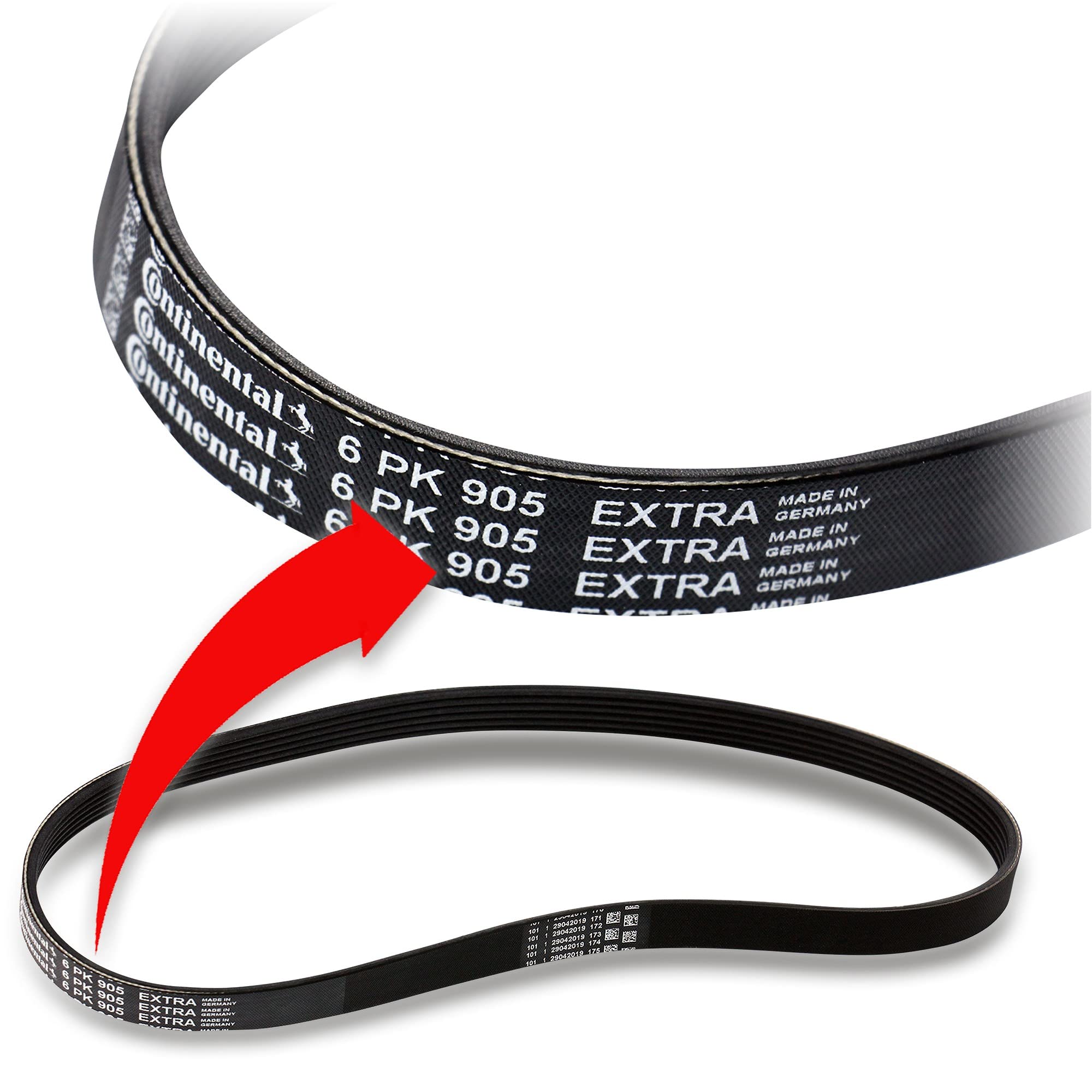 Image secondaire de Kit Courroie Multi V ContiTech 6PK905 avec Poulie de Tension