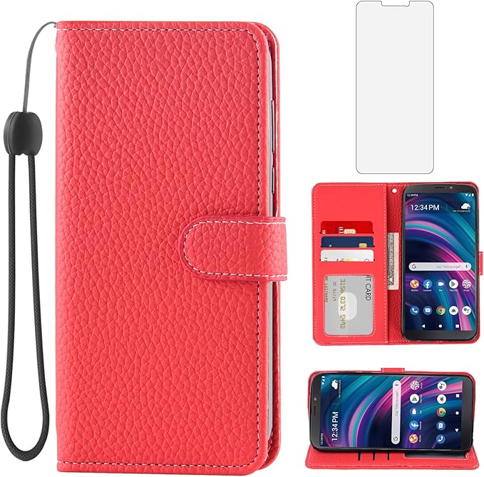 Asuwish Phone Case for Tracfone BLU View 3 B140DL with