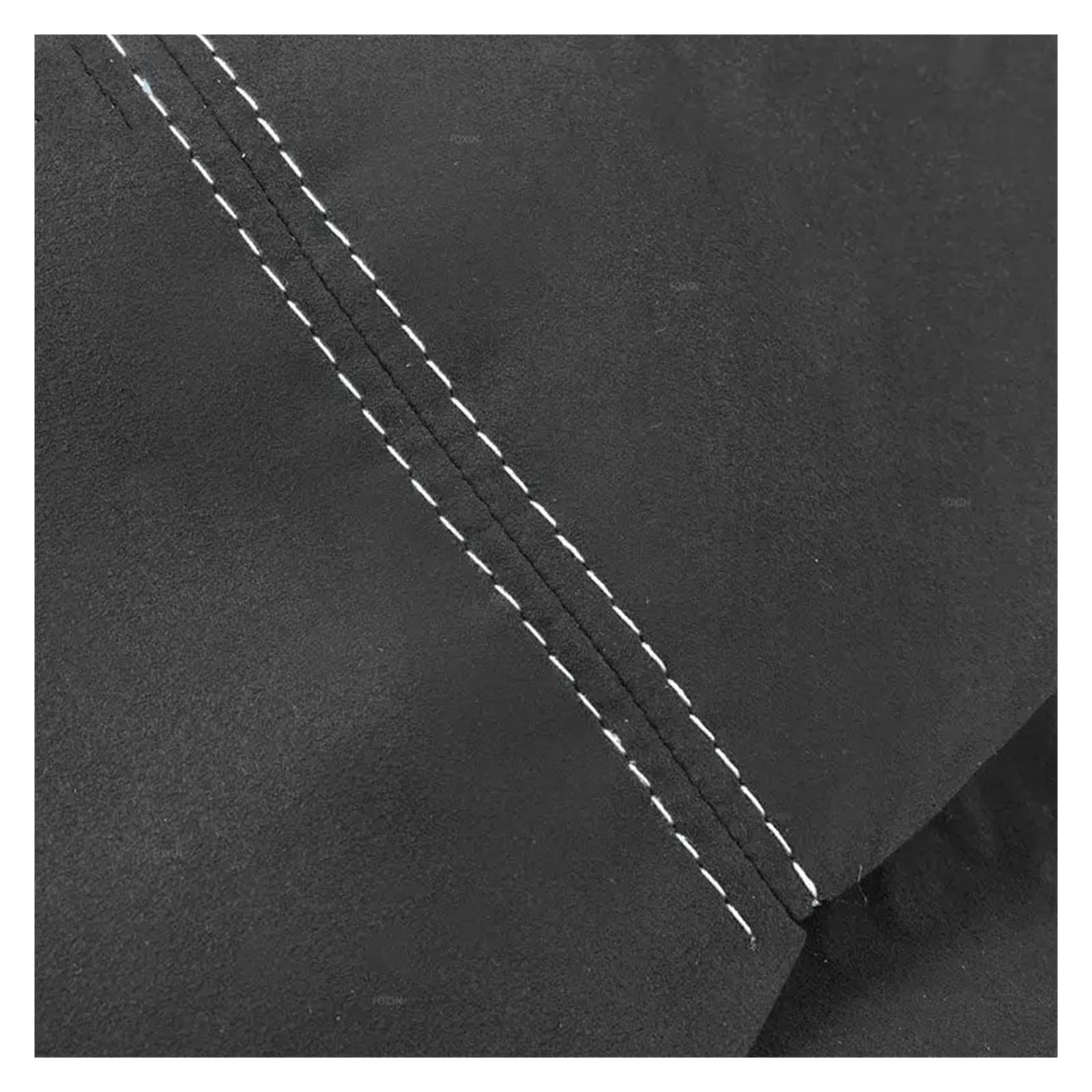 Voiture Intérieur LHD pour Golf 5 MK5 pour Jetta 2005-2010 4 Pièces en Cuir Suédé Intérieur Panneau Porte Voiture Accoudoir Couverture Autocollant Garniture Intérieurs Voiture(White Line)
