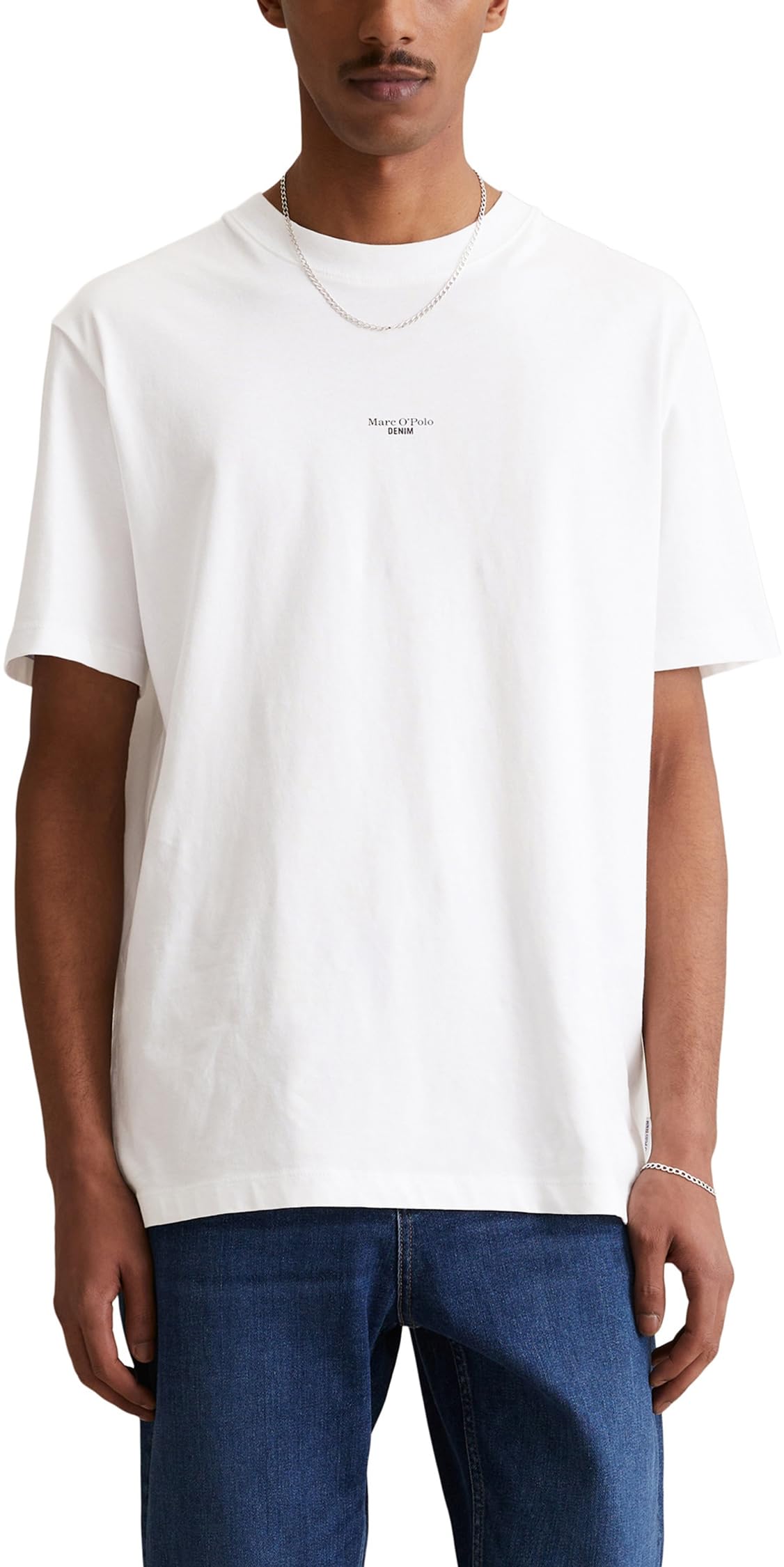 Marc O'Polo Denim Herren T-Shirt aus Bio-Baumwolle mit Rundhalsausschnitt