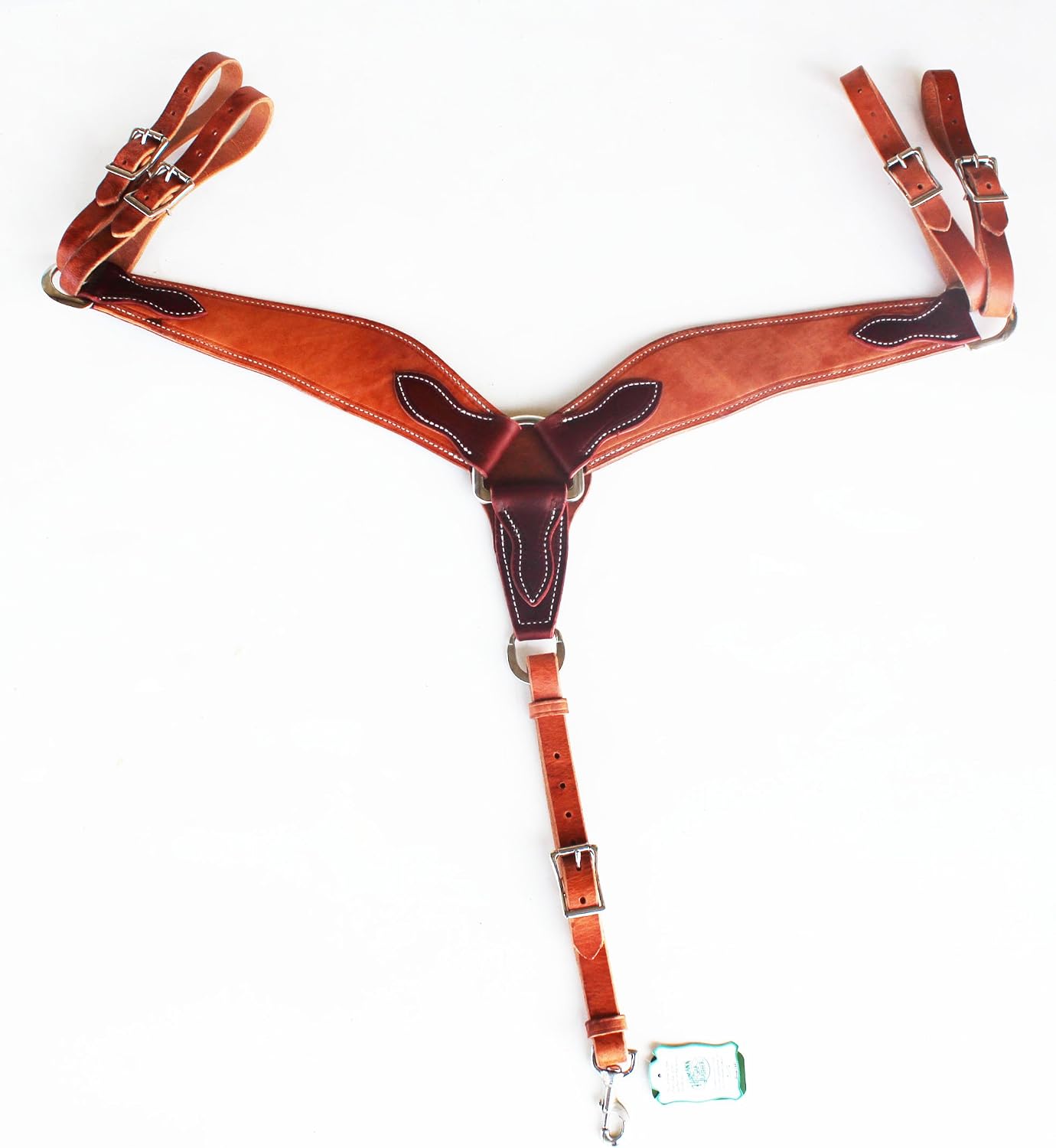 CHALLENGER Horse Western USA Hermann Oak Leather Roping Breast Collar 975H5010