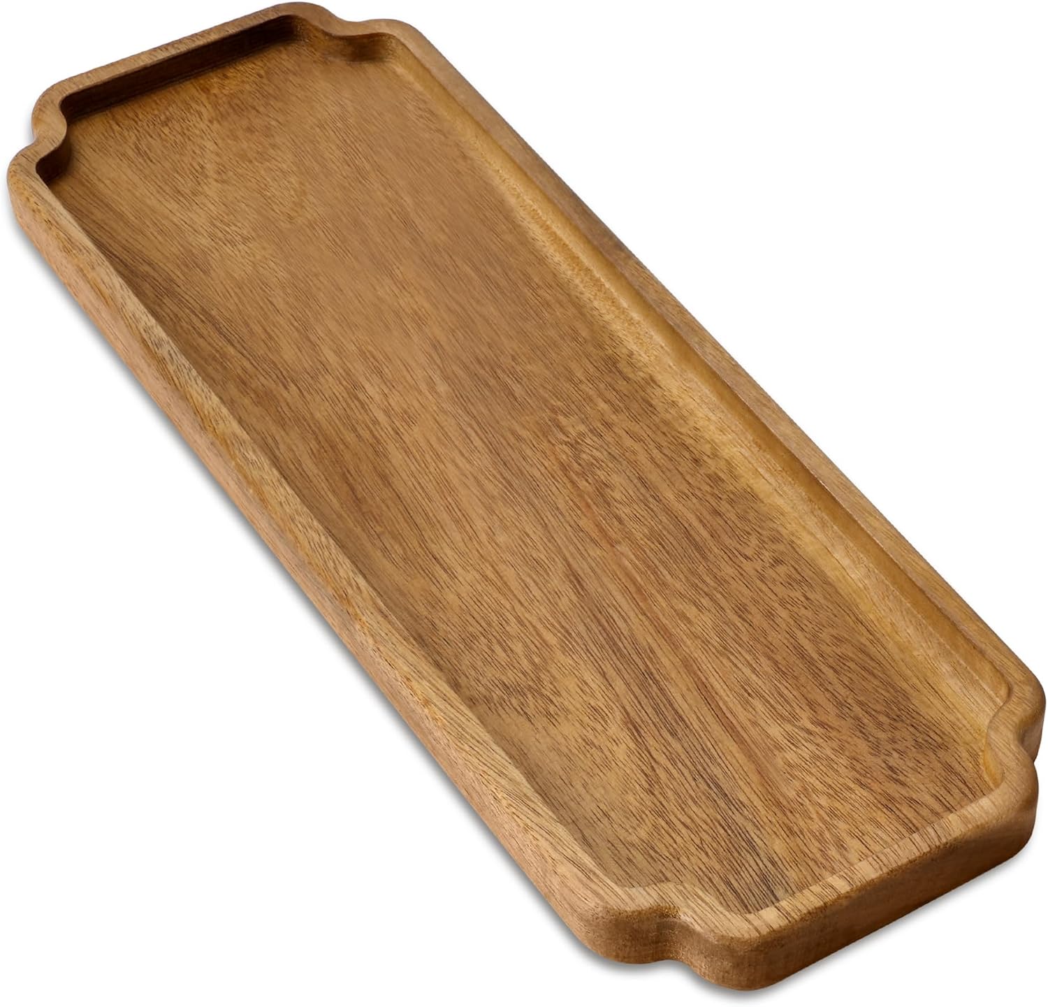 Small Wood Tray – Acacia Serving Platter Vanity Tray Mini Wooden Tray Decor