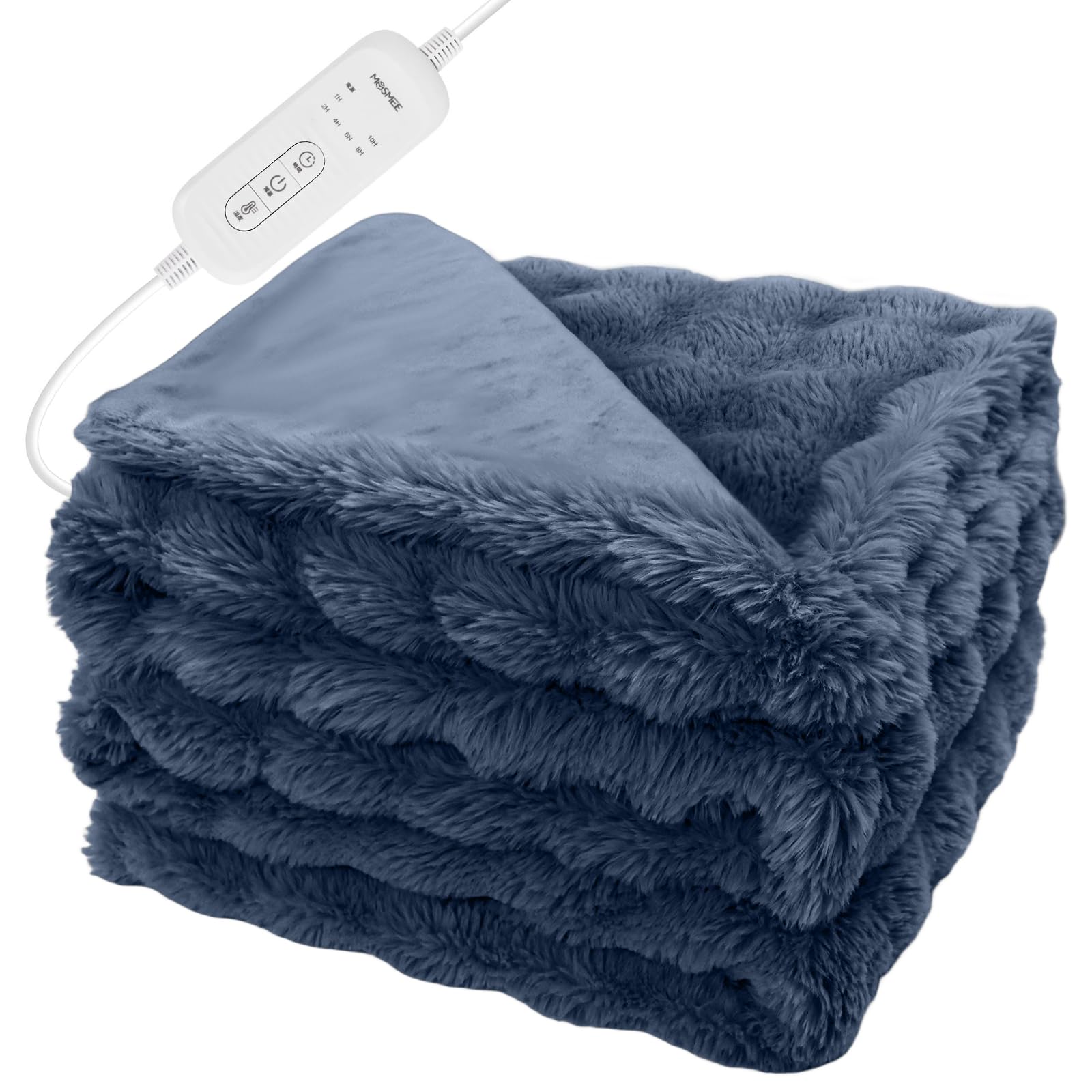 Amazon.co.jp : MOSMEE 電気毛布 【表面兎毛調+裏面ポリエステル素材