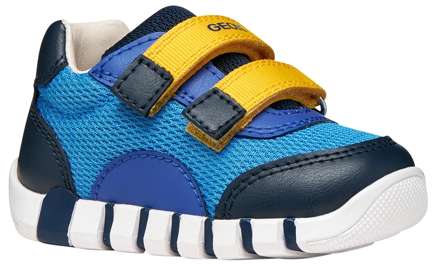 Geox Baby Boys' B IUPIDOO Boy C Trainers, Azure/Navy, 18 EU