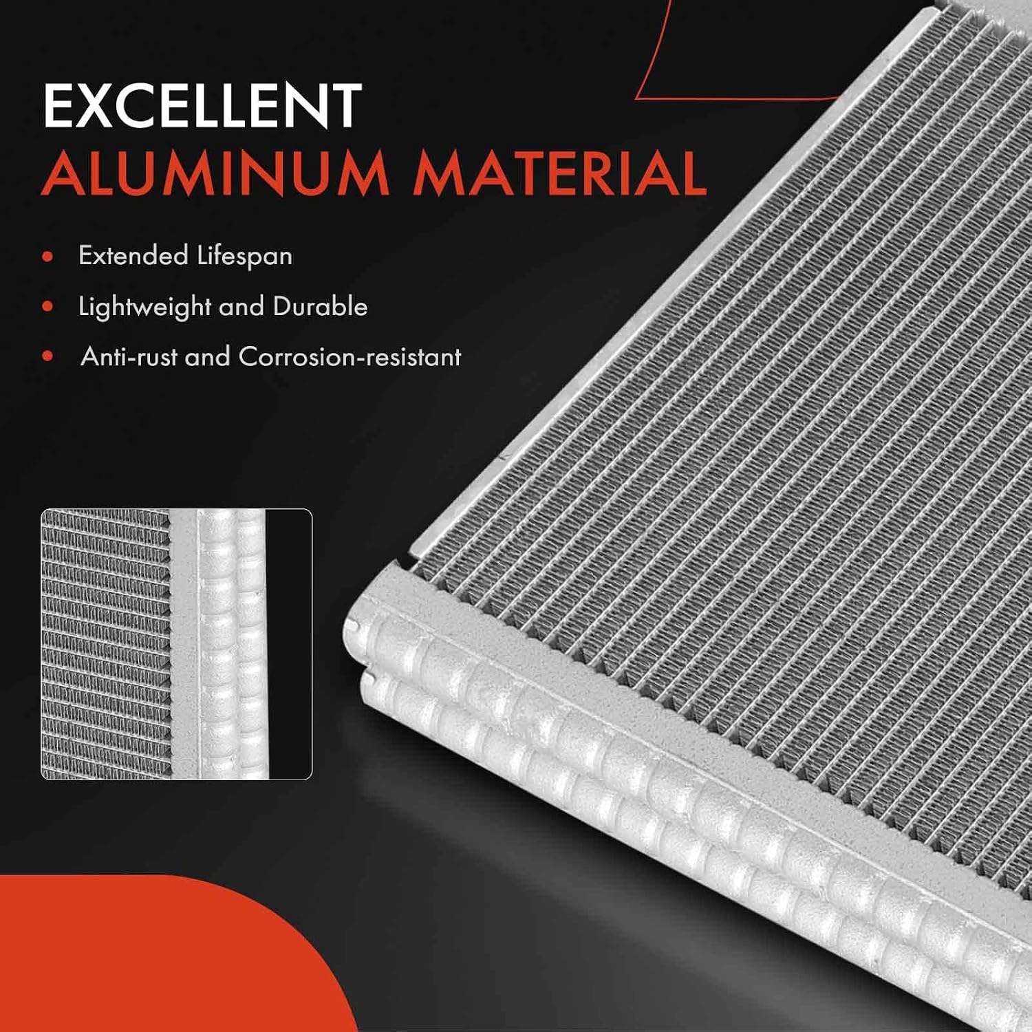 A-Premium Front AC Evaporator Core Compatible with Chevrolet Caprice 2011-2017, SS 2014-2017 & Cadillac CTS 2008-2015, STS 2005-2011 & Pontiac G8 2008-2009, with Pressing Plate