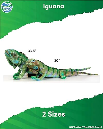 Miniatura 3 de Real Planet Juguete de peluche de reptil regalo realista de animal de peluche para niños de todas las edades, peluche único de reptil Iguana,