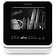 Hermitlux Countertop Dishwasher, 5 Washing Programs Portable Dishwasher With 5-Liter Built-in Water Tank, No Hookup Needed