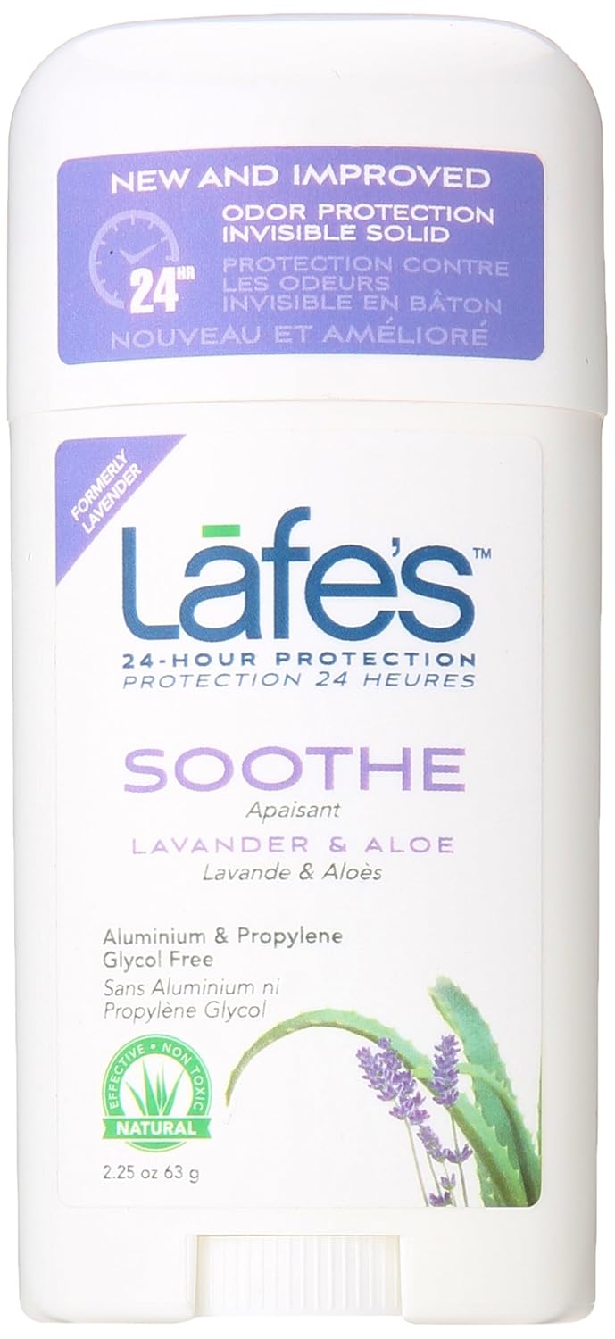 Lafe's Natural Deodorant | 2.25oz Aluminum Free Natural Deodorant Stick for Women & Men | Paraben Free & Baking Soda Free with 24-Hour Protection (Lavender & Aloe, 2.25 Ounce (3-Pack)) - Image 4