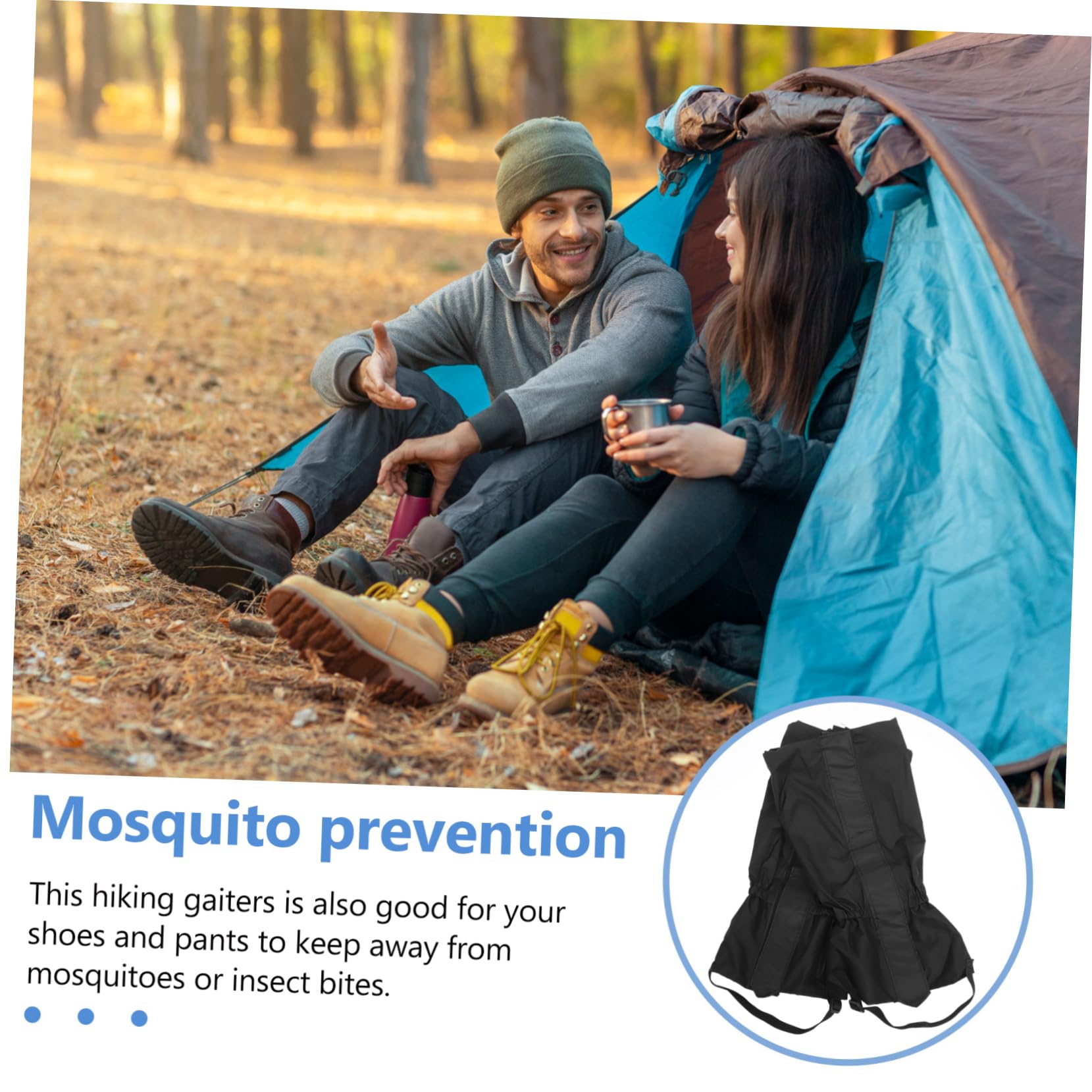BESTonZON Guêtres de Randonnée Imperméables Réglables pour Hommes Protection de Jambe Oxford Accessoires de Plein Air pour Trekking et Activités Extérieures