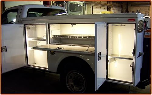 Miniatura 4 de Buyers Products 5624872 - Tira de luz LED de 48 pulgadas con parte trasera adhesiva 3M, transparente y cálida