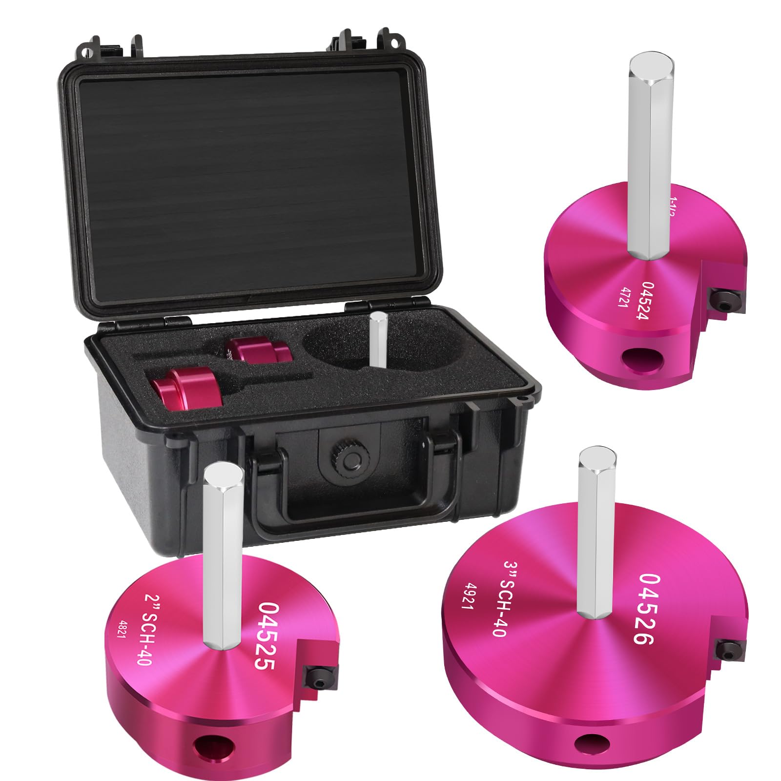 Escariador de tubería de PVC de 1-1/2 y 2 y 3 pulgadas, protector de accesorios de PVC, escariador de PVC con eje hexagonal de 3/8 pulgadas, escariador de tubería de plástico ABS para fontanería