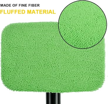 5+5 Pack Microfiber Cleaning Cloth for Windshield Cleaning Tool, Microfiber Pads, Replacement Heads Cover