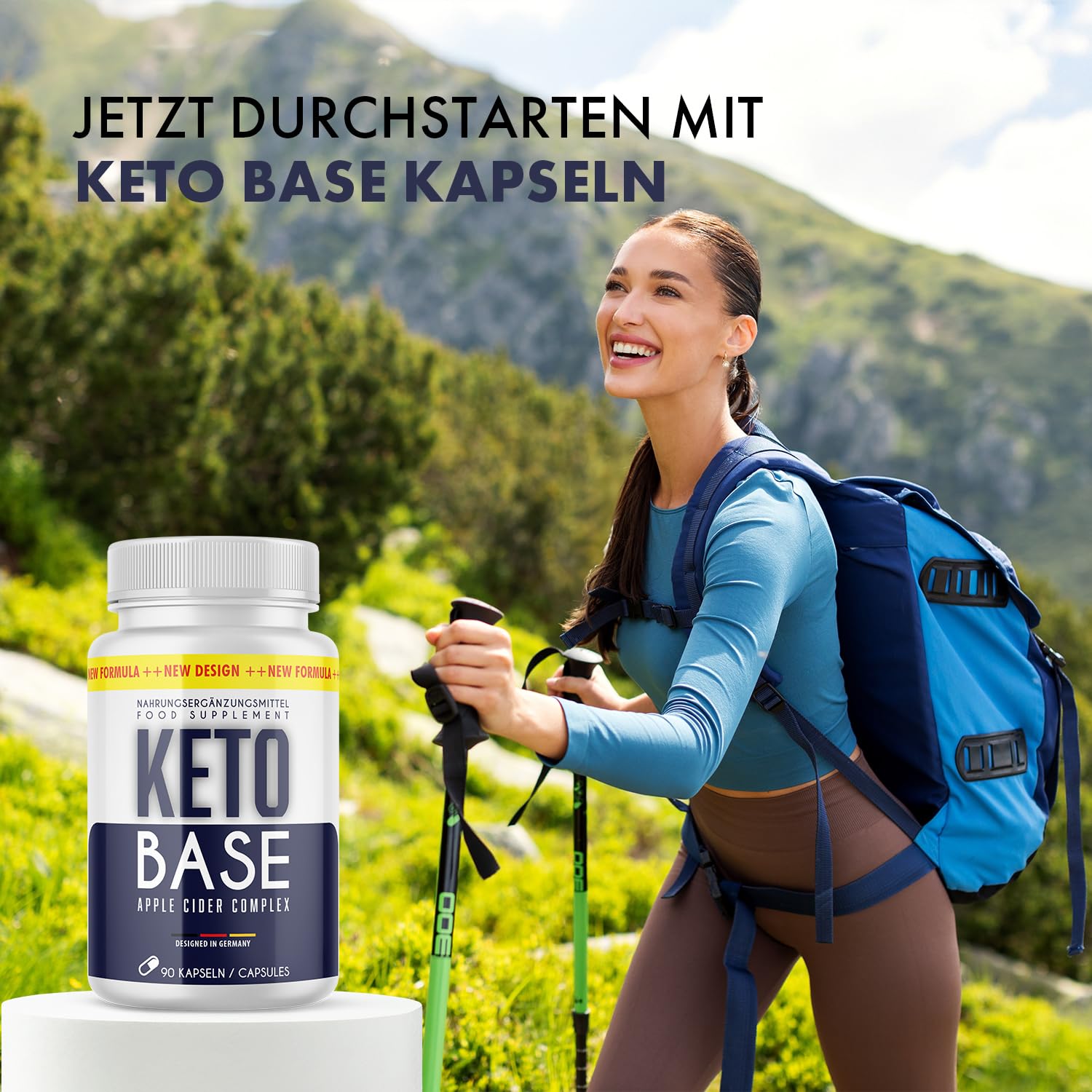 Keto Base Kapseln | dein zuverlässiger Partner | einfache Anwendung | 90 Kapseln