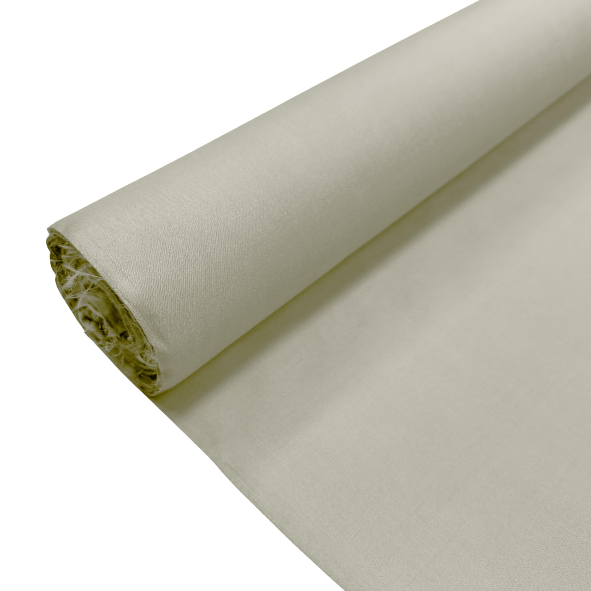 Thefabrictrade Cream Plain Polycotton Fabric Dress Craft Poly Cotton Material | 5 Metre (500Cm X 112Cm) | Soft Poly Cotton For Sewing, Dressmaking, Crafts, Bunting & Lining