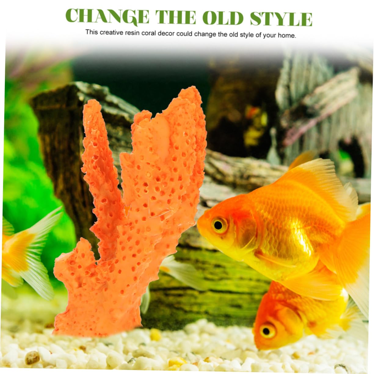 OUNONA 5 Ensembles Décorations Artificielles pour Aquarium Artificiel Accessoires pour Aquarium Fournitures pour Enfants Résine 3 pièces * 5