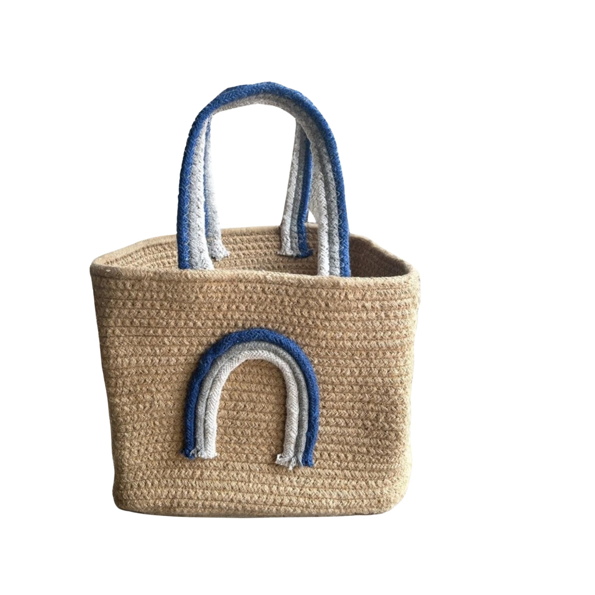 JASMEY HOMES Jute Lunch Bag - White -17