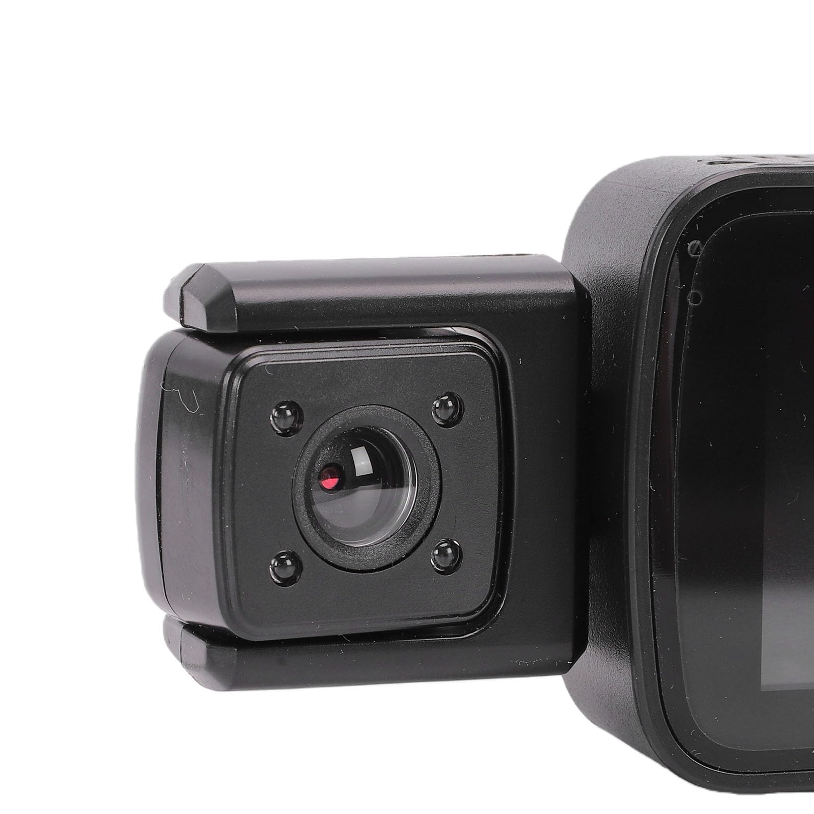 PUSOKEI Videocamera Dash Cam 4 Lenti, 1080P HD Anteriore Posteriore | Wide Angle Dashboard Camera Recorder with 3 Inch Screen for Car Driving