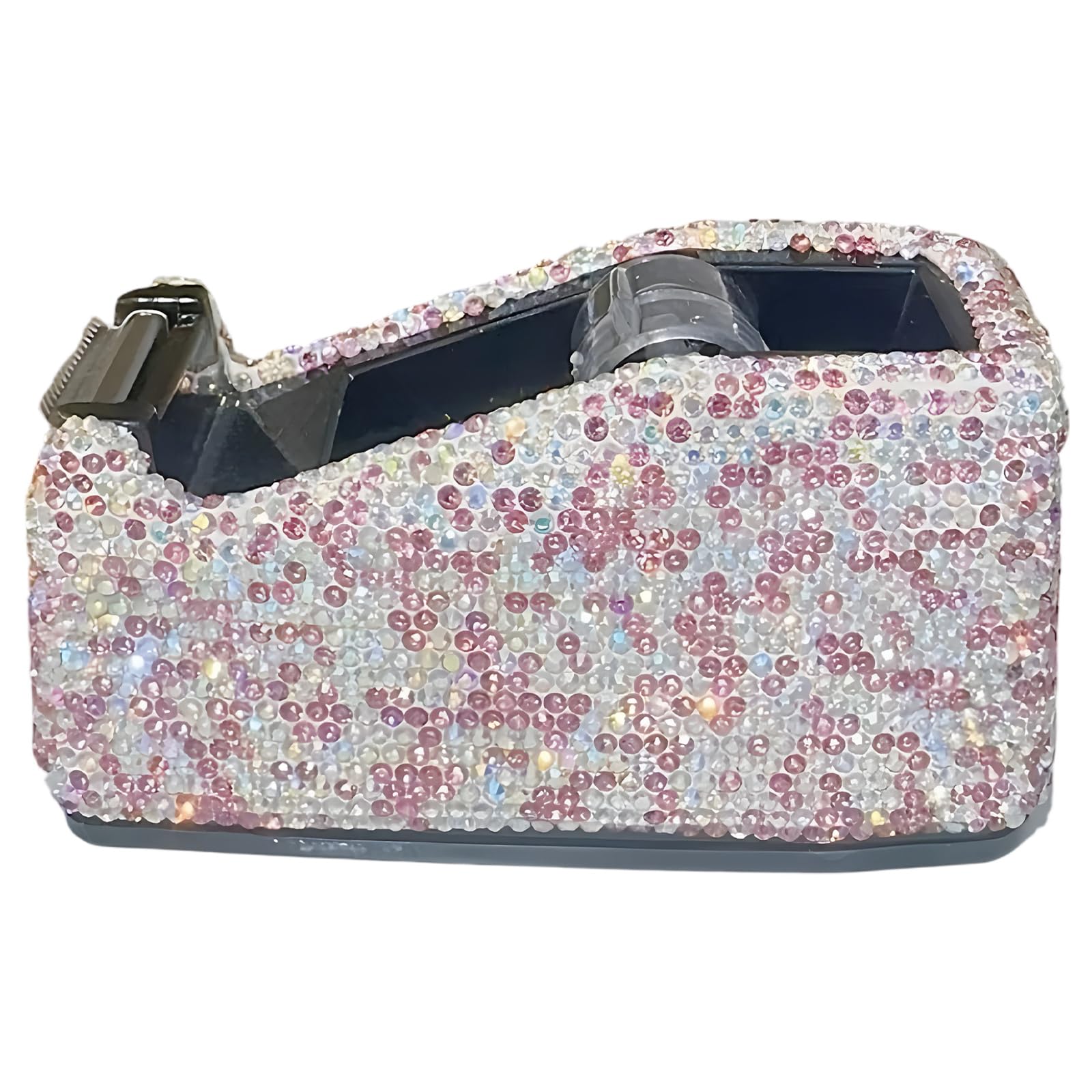 Strass Klebebandabroller, glitzernder Tischabroller für Geschenkverpackungen, multifunktionaler kleiner Klebebandschneider, Kristall-Büroartikel, manuelles Schreibtischzubehör mit Strasssteinen