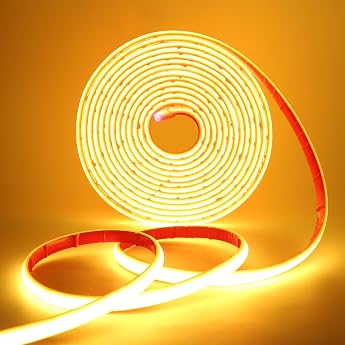 COB Neon LED Strip 12 V 320 LEDs/m Super Bright High Density IP68 Waterproof Flex Self-Adhesive Diffusion COB Neon LED Tube Light Strip Strip for Festival Party DIY Decoration Warm White 3 [Energy Class F]