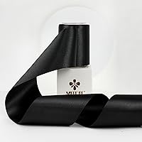 Vista 35 de MEEDEE - Cinta de satén blanca de 2 pulgadas, cinta blanca de lujo de doble cara de 25 yardas, cintas de seda para envoltorios de regalo