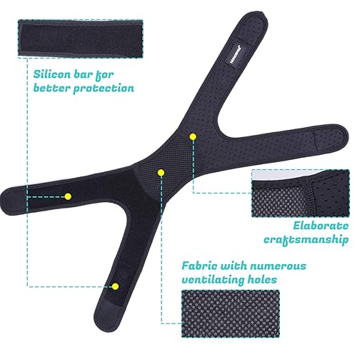 Miniatura 4 de THX4COPPER Rodillera de compresión de doble rótula para aliviar el dolor, correa de rodilla ajustable para correr, saltador, ejercicio de gimnasio,