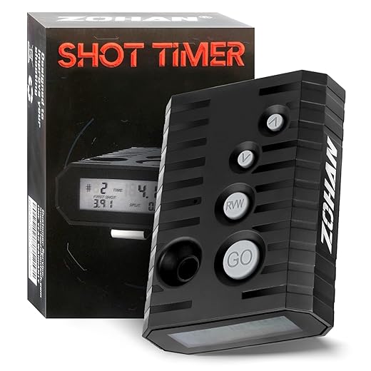 ZOHAN Shot Timer for Shooting - Range Timer with Improved Loud Buzzer for Competition, Practice, RO use in USPSA, IPSC - Total 4 Shooting Modes - Include Long-Life Battery