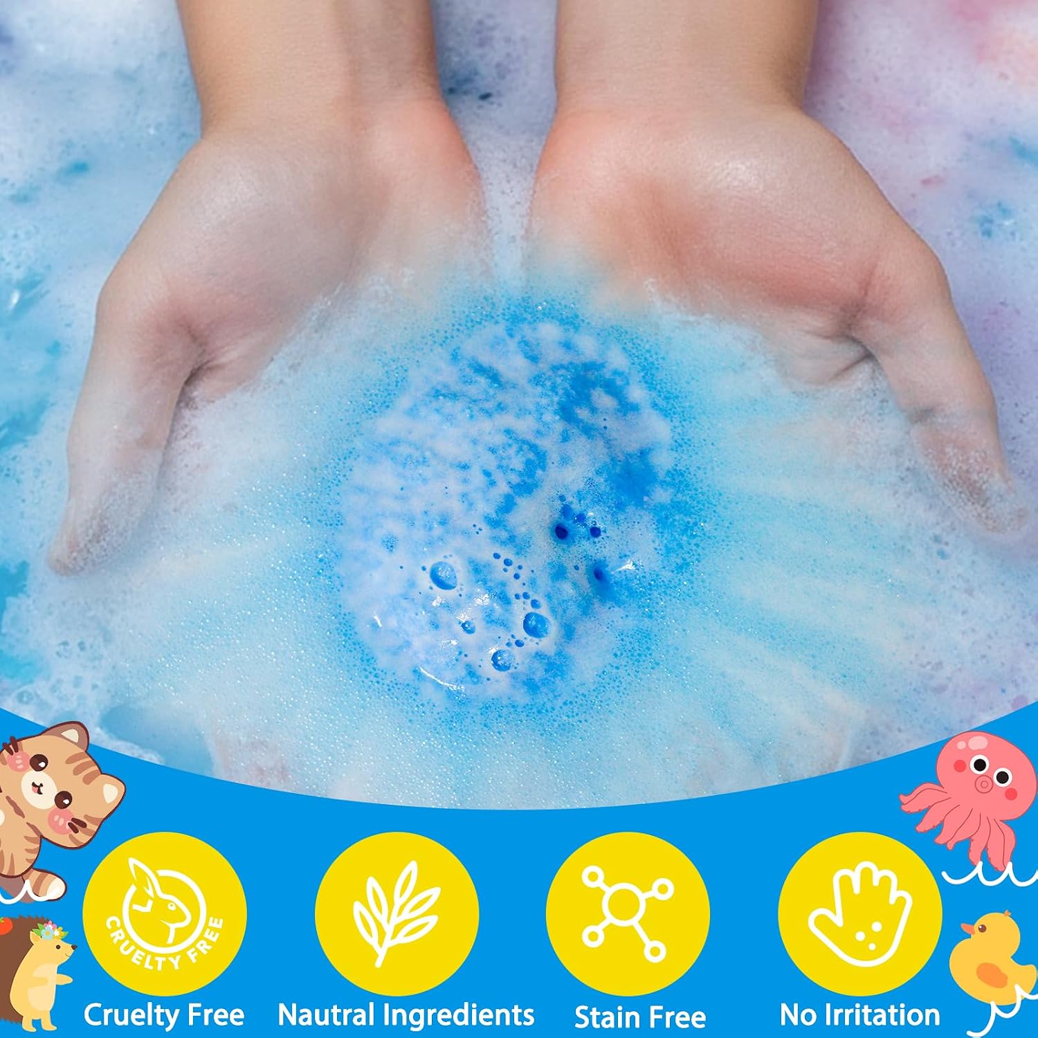 Bath Bombs for Kids with Toys Inside, 20 Pcs Kids Bath Bombs with Animal Toys Inside, Skin-Friendly, Non Toxic, Handmade Organic Natural Moisturizing Bubble Bath, Ideal Gifts for Girls Boys