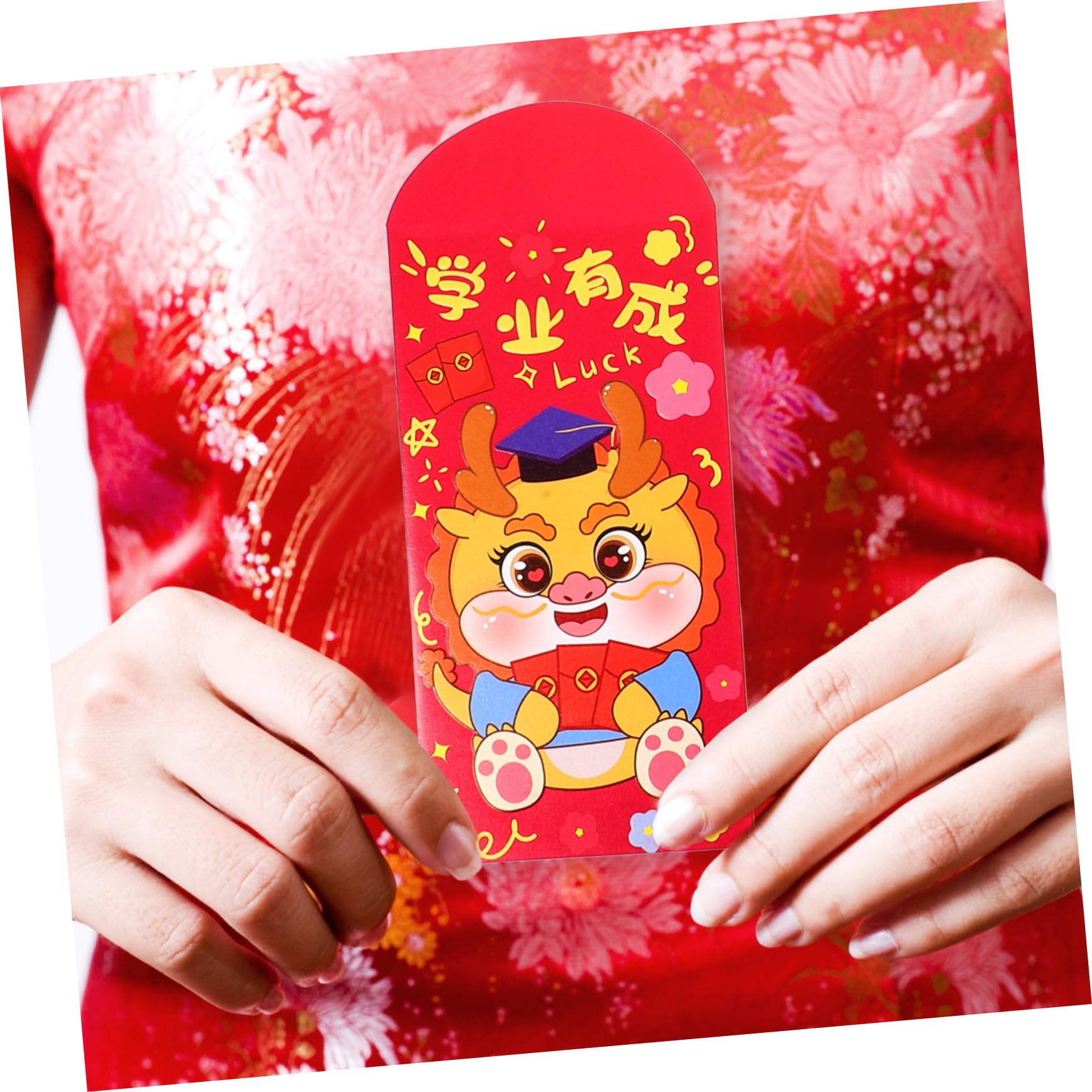 LALAFINA 150piezas Sobres Rojos De Año Chino Diseño De Dragón Paquete De De Dinero Para Celebraciones Festivas y Tradiciones Culturales