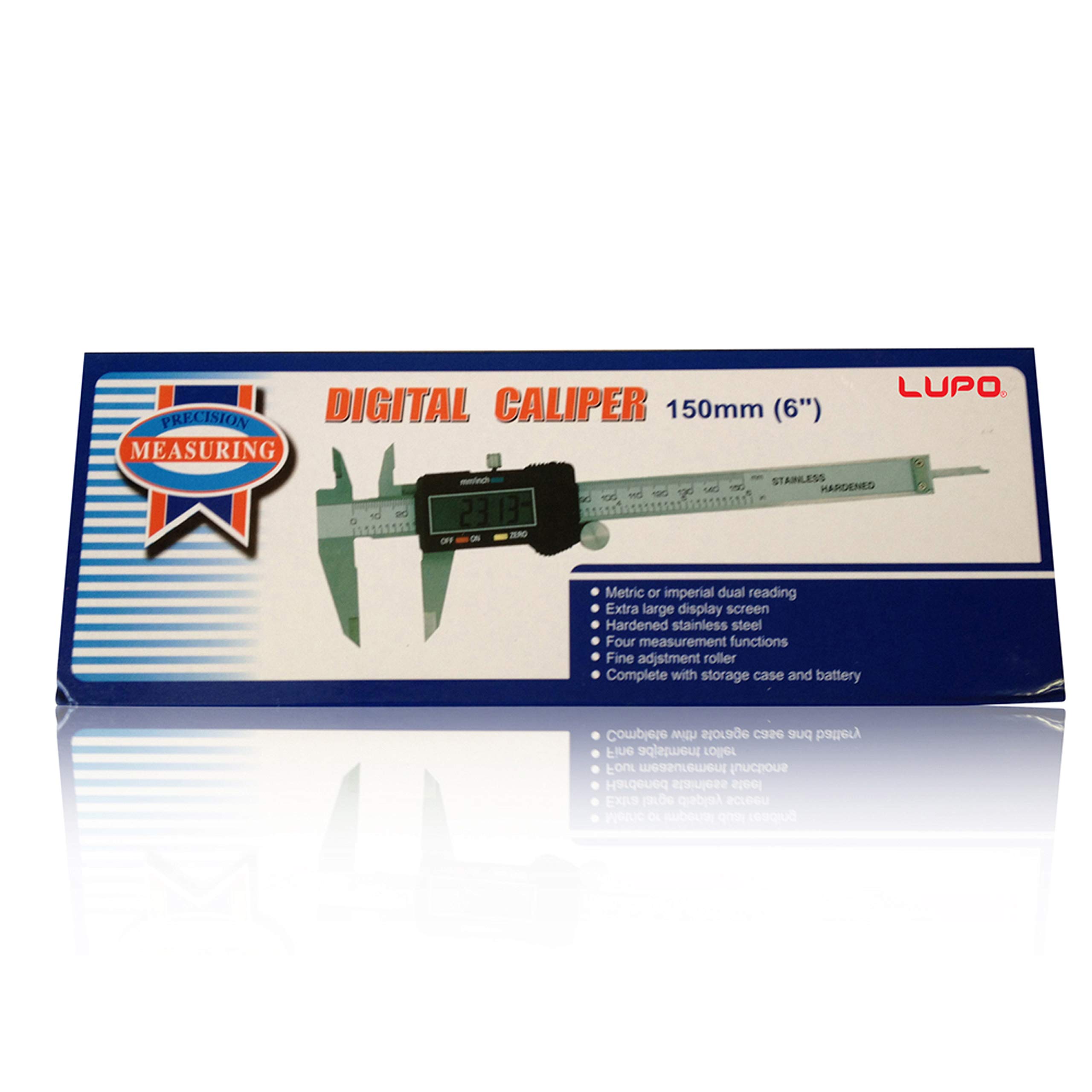 Digital Vernier Calipers 150mm Stainless Steel, Electronic Measuring Caliper with LCD Screen, mm/Inch/Fraction, Inside Outside Depth Step Measurements, Splash Resistant with Case — view 5