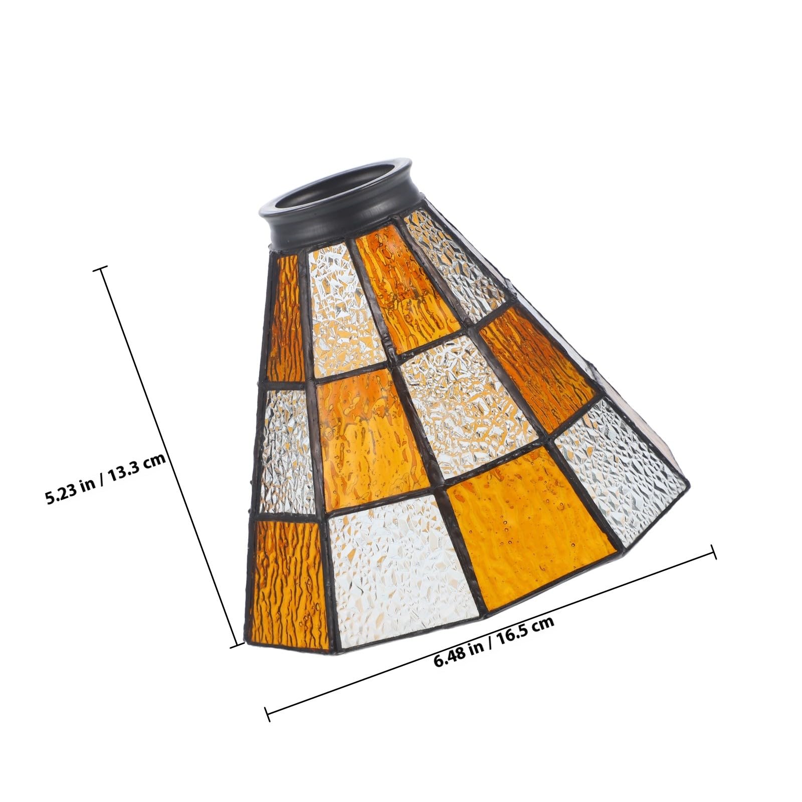Paralume di Vetro per Lampada a Sospensione, Ricambio Moderno in Vetro Trasparente, Adatto per Lampade da Comodino e Luci Appese, Design Unico e Facile da Usare