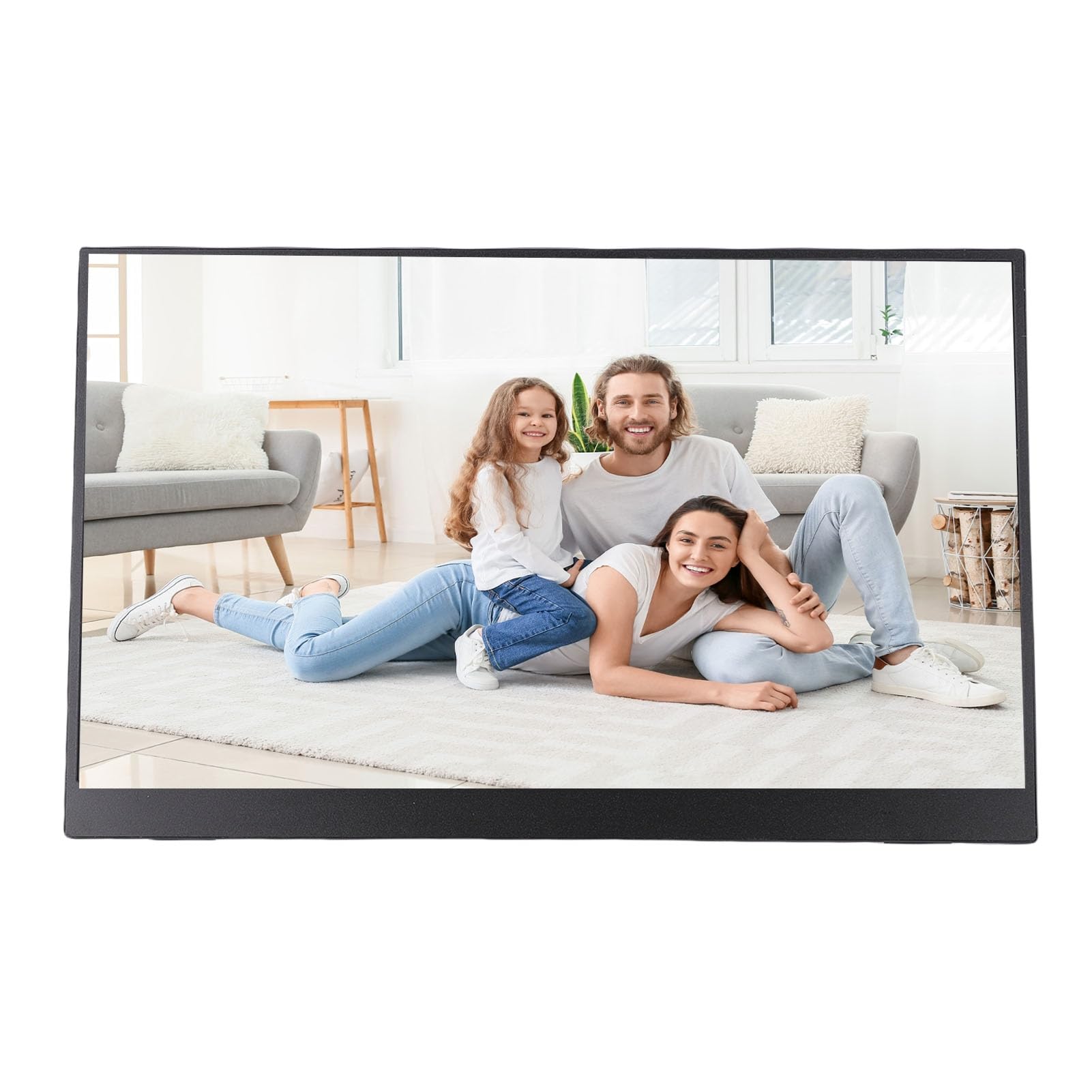 GOWENIC 15,6-calowy Przenośny Ekran 1080P ze Stojakiem do Laptopa PC